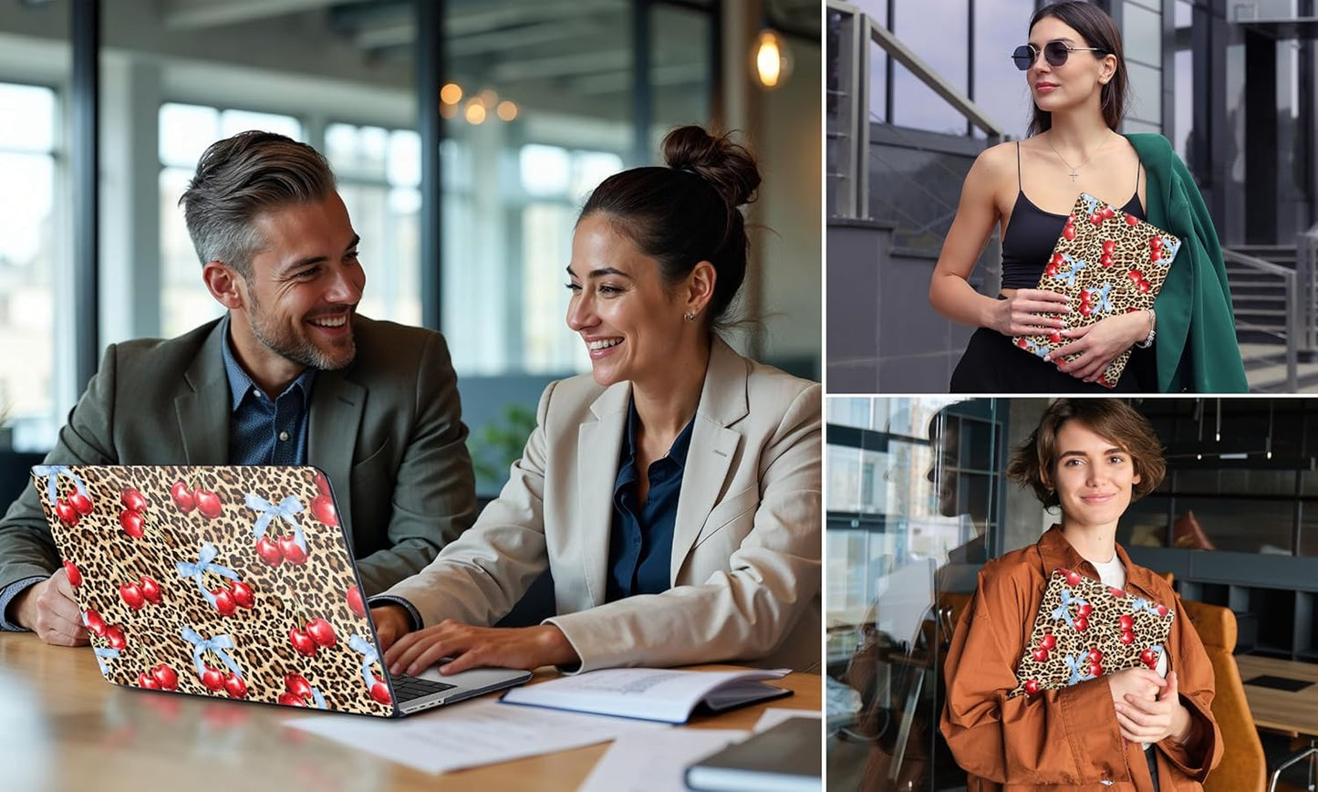 DONGKE for M4 MacBook Pro 16 Inch Case 2024 2023 2021 A3403 A3186 M3 A2991 M2 A2780 M1 A2485 Pro/Max Chip, Plastic Hard Shell Case & Keyboard Cover for Mac Pro 16 with Touch ID, Leopard & Cherry