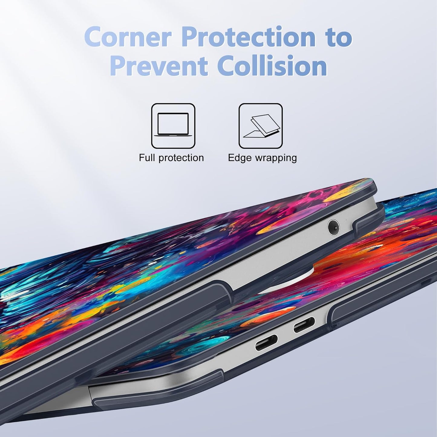 Case for MacBook Pro 13 inch with/Without Touch Bar (2016-2022, M2 A2338 M1 A2289 A2251 A2159 A1989 A1706 A1708), Hard Shell + Keyboard Cover + Dust Plug, Astronaut