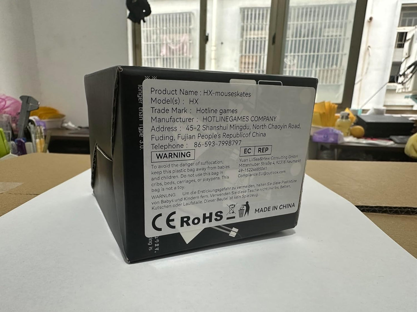 Hotline Games Mouse Bungee Mouse Cord Clip Cord Management System Fixer Holder for Esports FPS Game (3.0 Black)