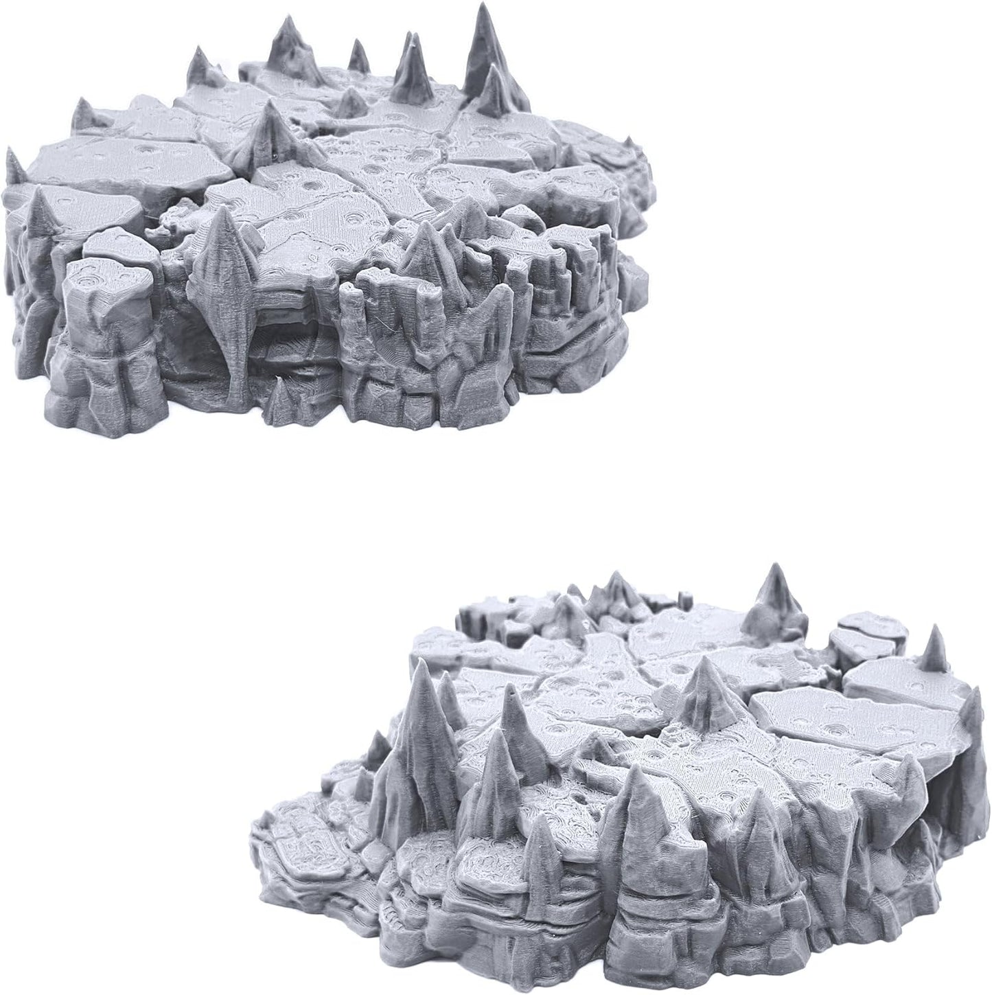 EnderToys Raised Caverns by Printable Scenery, 3D Printed Tabletop RPG Scenery and Wargame Terrain 28mm Miniatures