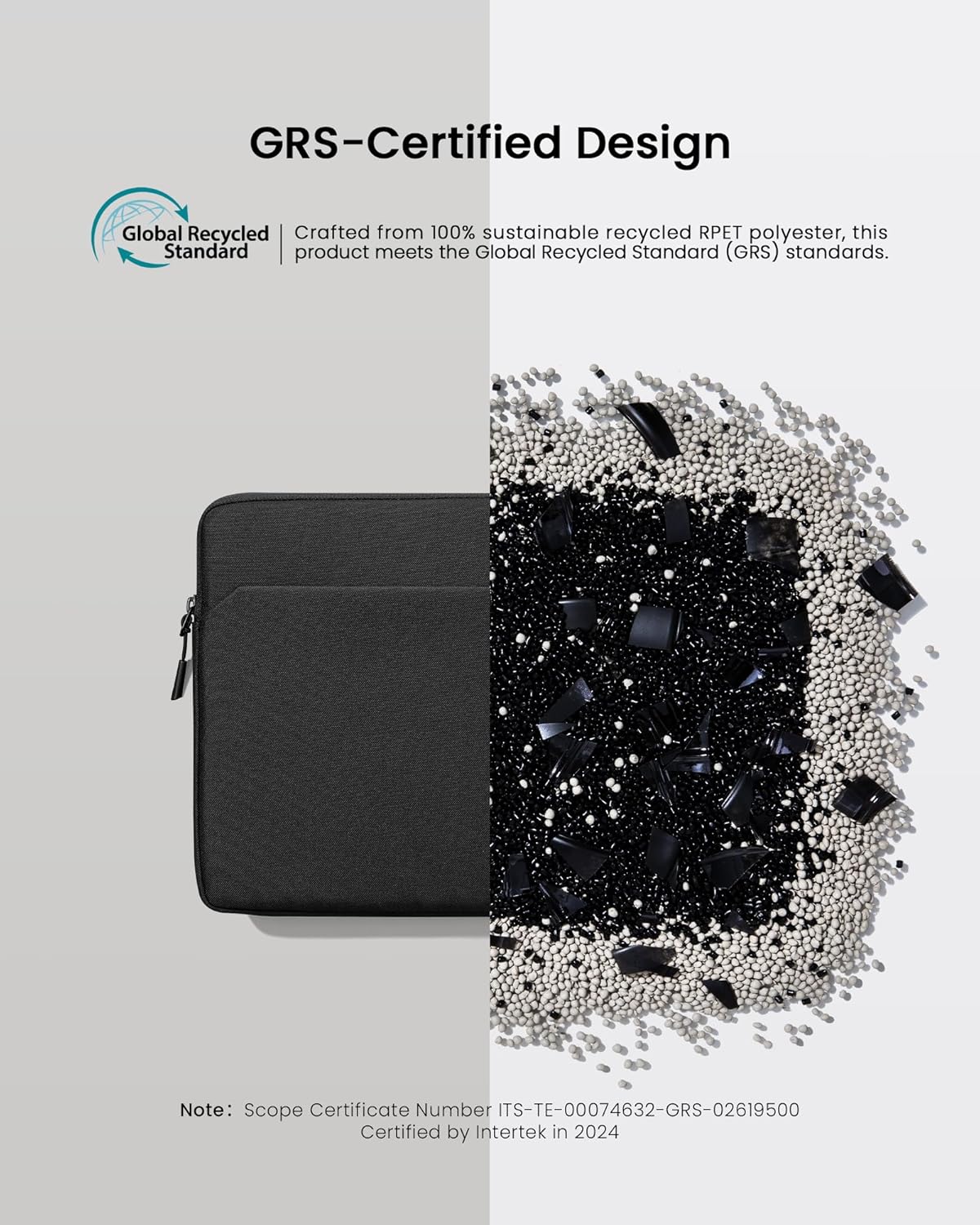 tomtoc Slim Laptop Sleeve for 15-inch 2025 New MacBook Air M4/A3241, M3/A3114, M2/A2941, 15 Inch Microsoft Surface Laptop AI PC/6/5, Dell XPS 15 Plus, Recycled Water-Resistant Protective Case Bag