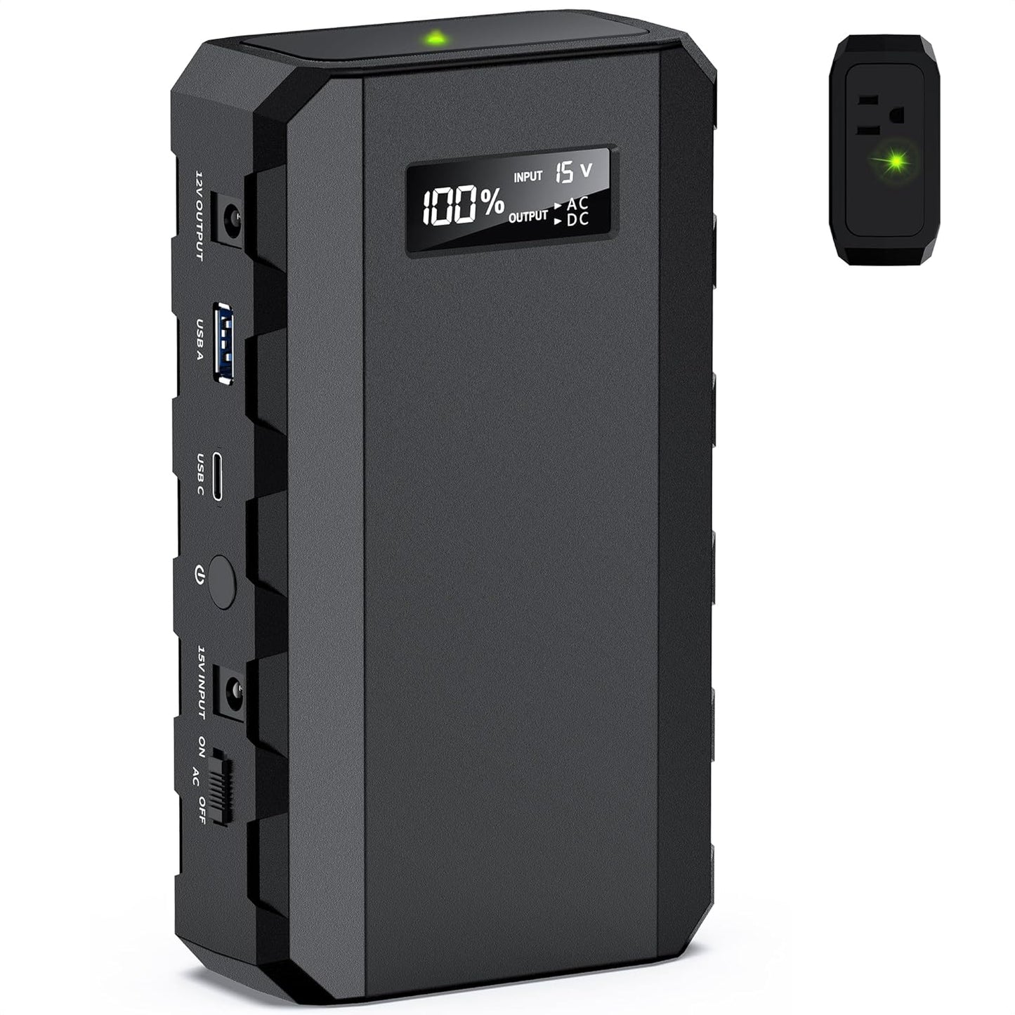 Apowking Power Bank with AC Outlet,65W Portable Laptop Battery Bank Fast Charging,88.8Wh/24000mah Power Station for Outdoor Camping PowerBank Travel Home Power Backup