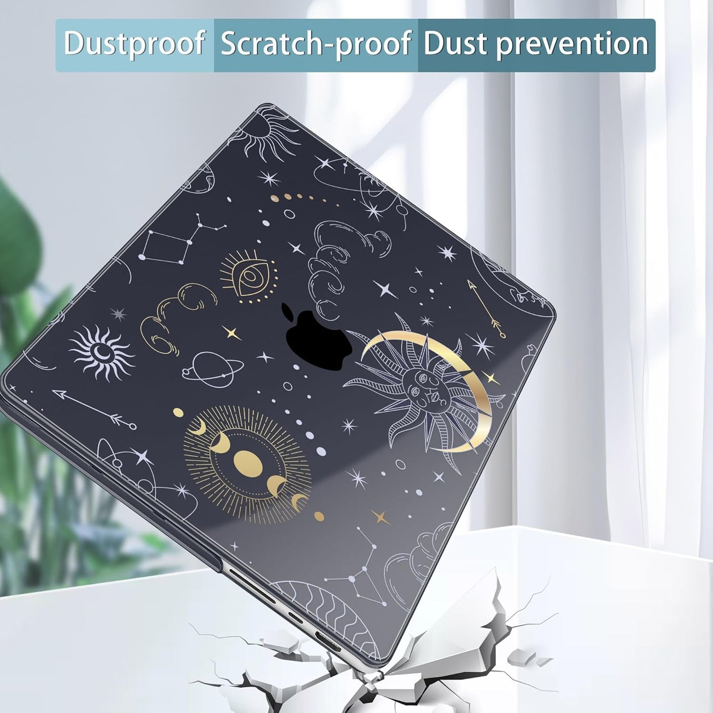 Tuiklol for M4 MacBook Pro 14 Inch Case 2024-2021 Release A3112 A3401 A3185/M3 A2918 A2992/M2 A2779/M1 A2442 Pro/Max Chip,Hard Shell Case with Screen Protector for Touch ID, Magic