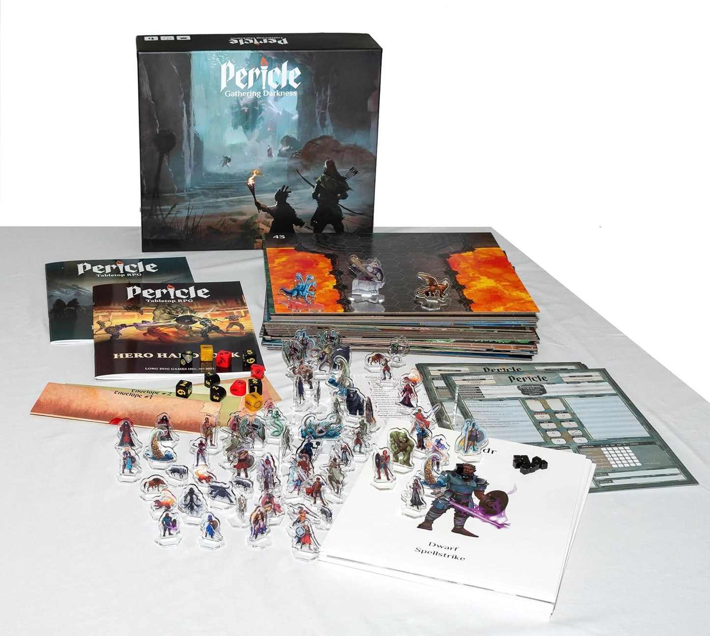 Gathering Darkness (Core Game) | Tabletop Roleplaying Game | App-Assisted Game Master | 100+ Hours of Adventure | 1 to 4 Players | Open Hero Creation System | Ages 13 and up