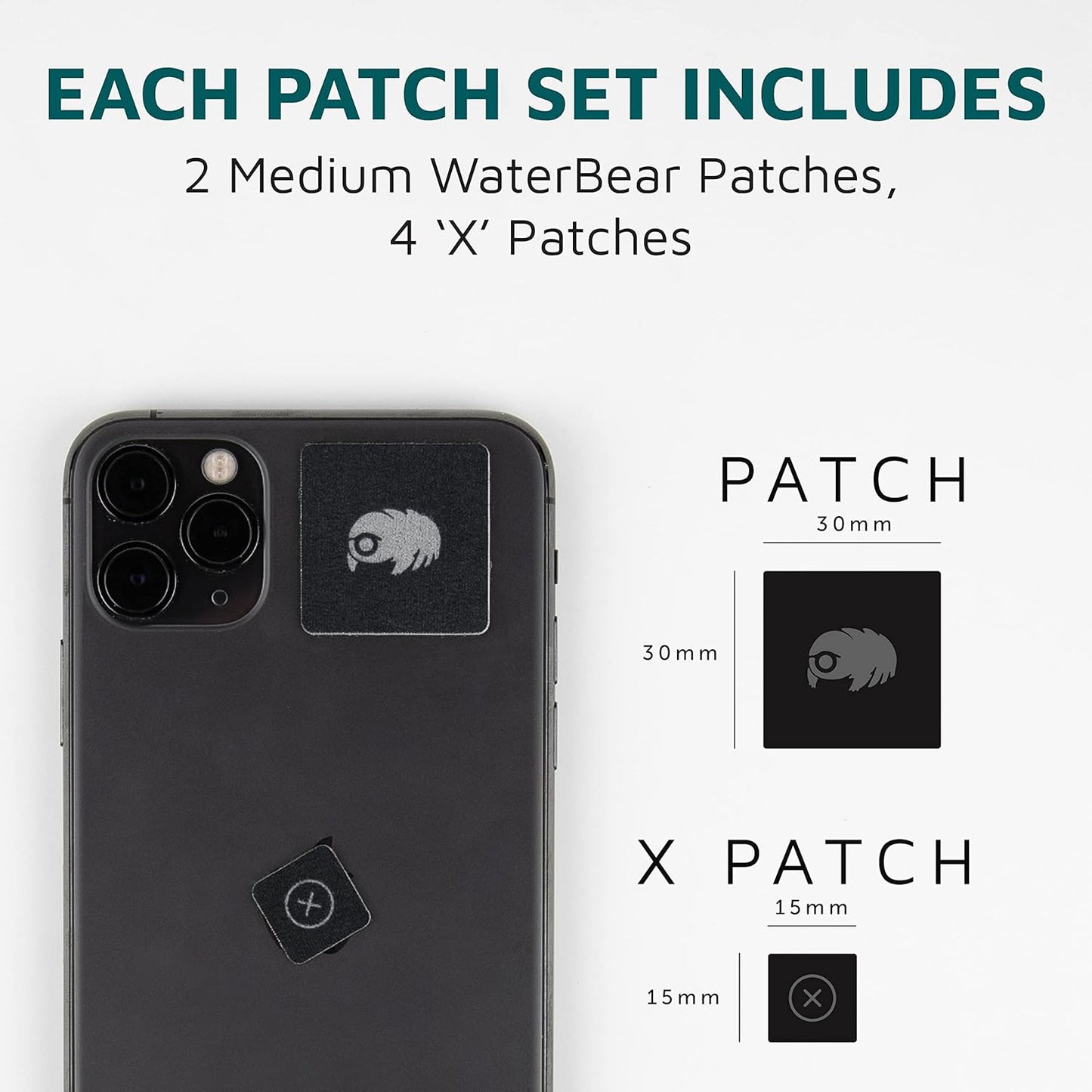 KUVRD Waterbear - Universal Screen Cleaners - Teeny Tiny Cleaning Tools for Your Lenses & Screens - 10-Pack - (10 Patch Sets)