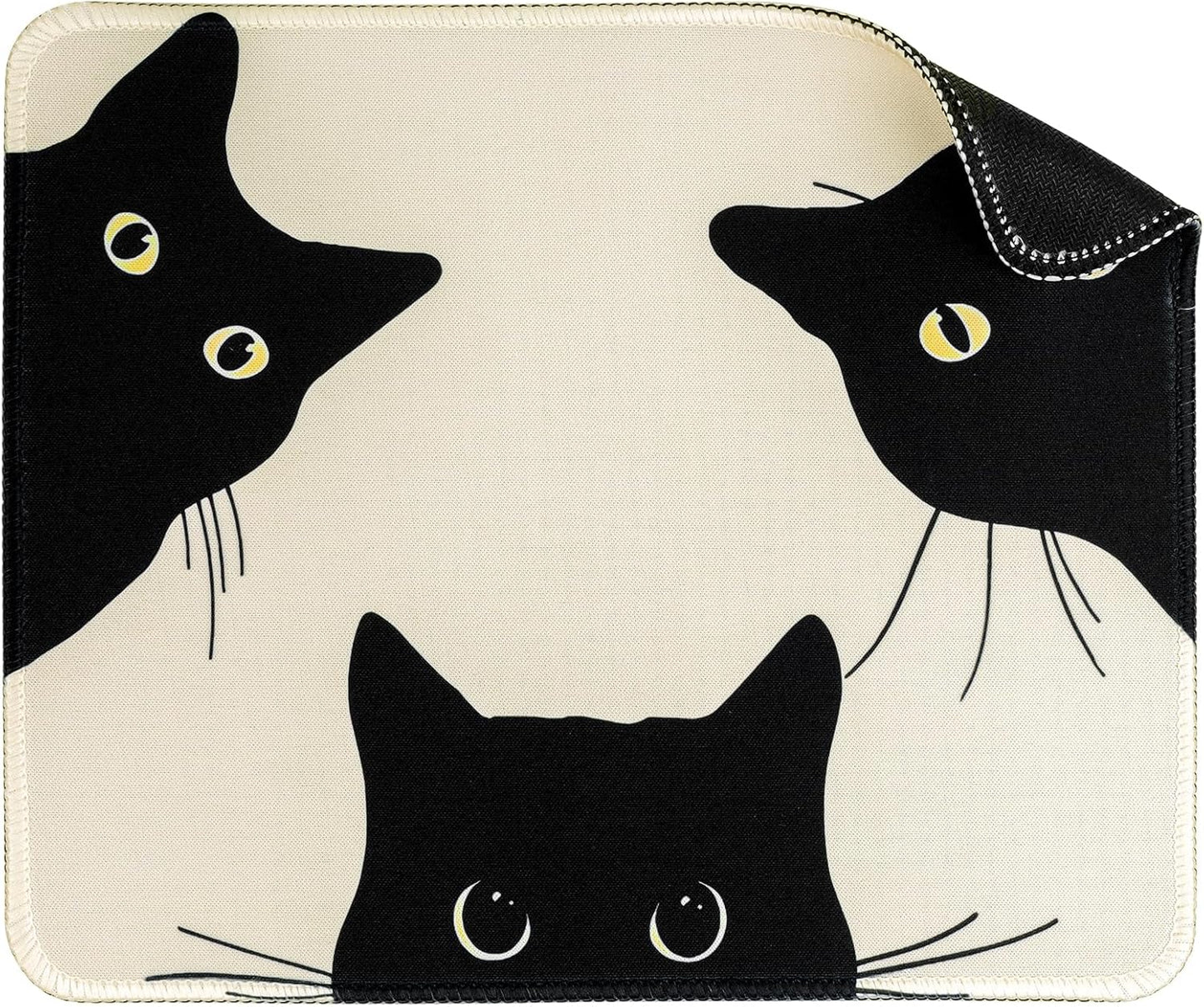 Funny Mouse pad Square Cute Mouse Mat for Wireless Mouse Small Office Computer Mousepad for Desk Mat Laptop with Non-Slip Rubber Base (3 Pack)