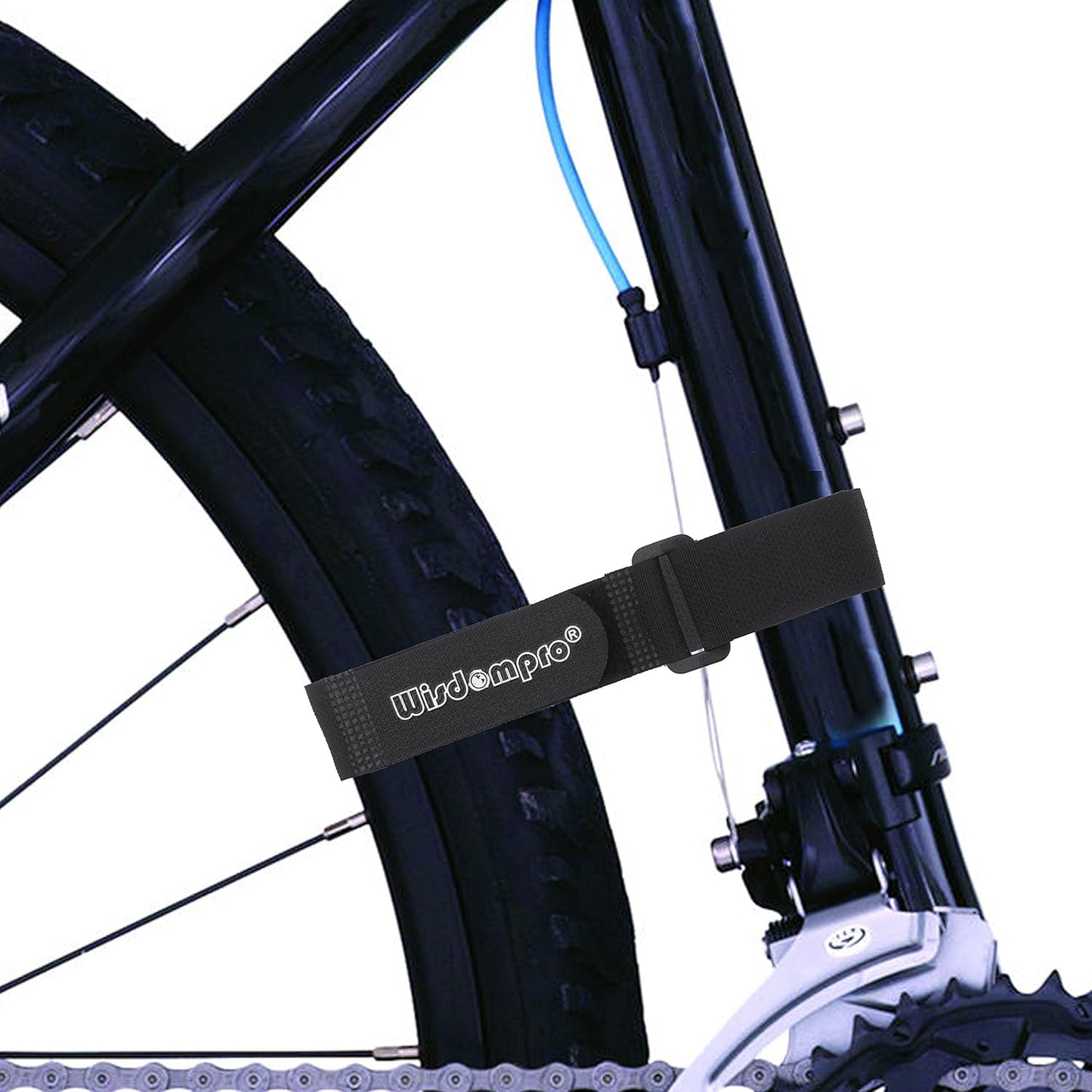 16 Pack Mixed Size Hook and Loop Reusable Fastening Cable Straps Tie by Wisdompro - Reusable, Durable Functional Ties to Keep Your Home, Office, Workspace from Tangled Messes of Cords