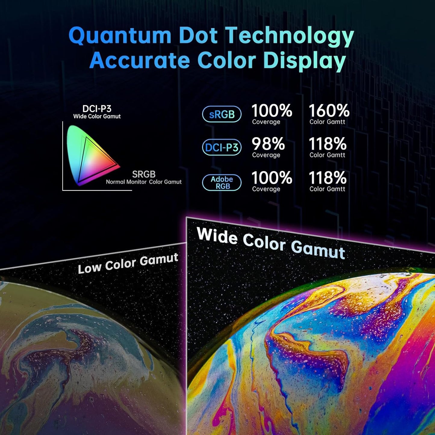 KTC 27 Inch 4K Mini LED Monitor, Fast IPS, HDR1000 160Hz 144Hz Gaming Monitor, Speakers, Type-C 90W, HDMI/DP/USB, Swivel/Height/Pivot/Tilt, VESA, Vertical Monitor for Gaming & PC