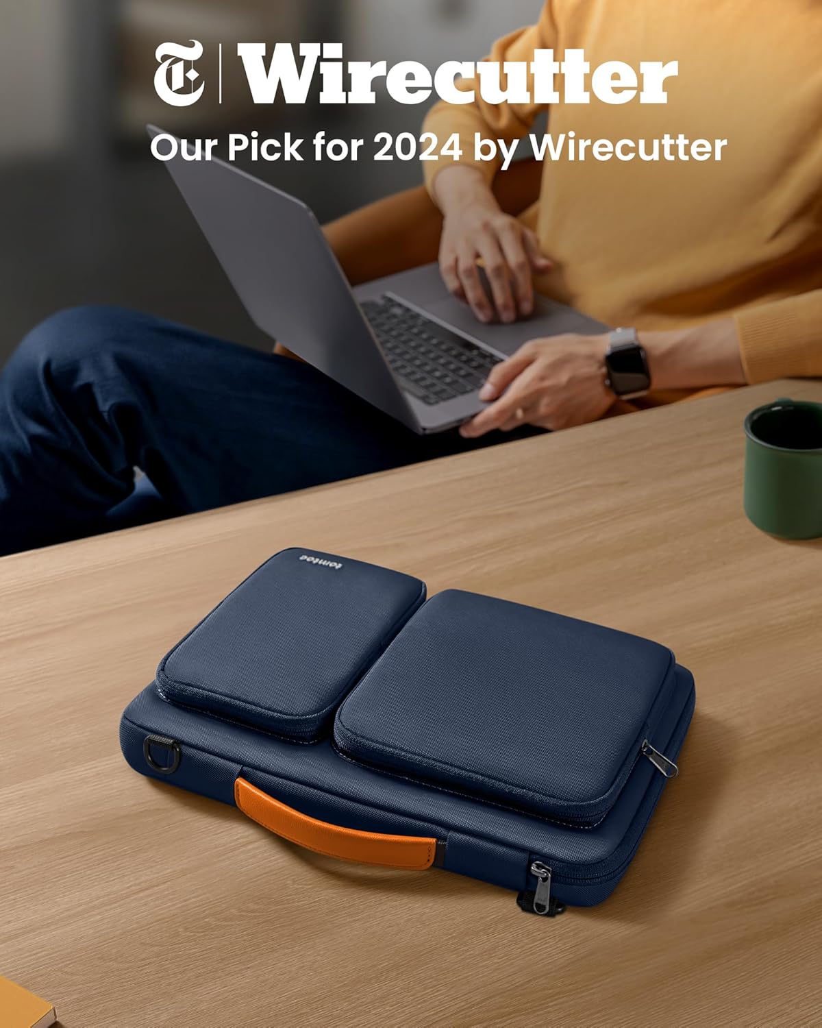 tomtoc Laptop Shoulder Bag for 14 Inch MacBook Pro M4/M3/M2/M1 Pro/Max 2024-2021, 13.5-14.4 Surface Laptop 6/5/Studio 2, Surface Book 3, 360 Protective Case Fit Asus VivoBook