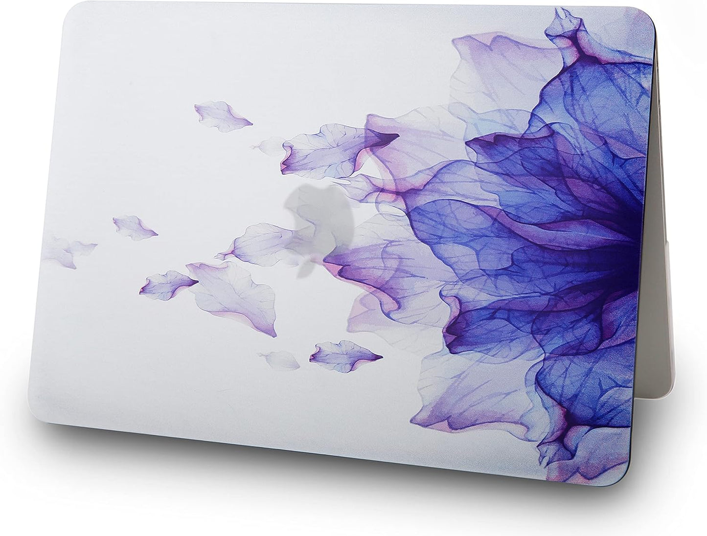 KECC Compatible with MacBook Air 13 inch Case 2022 2021 2020 2019 2018 Release M1 A2337 A2179 A1932 Plastic Hard Shell for MacBook Air 13.3 inch + Keyboard Cover + Sleeve, Purple Flower