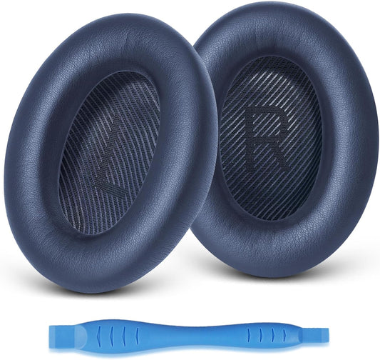 GEVO Ear Pads Cushions Replacement for Bose QC35 ii QC35, Earpads for Bose QuietComfort 35ii 35 Headphones with Protein Leather Noise Isolation Memory Foam (Blue)