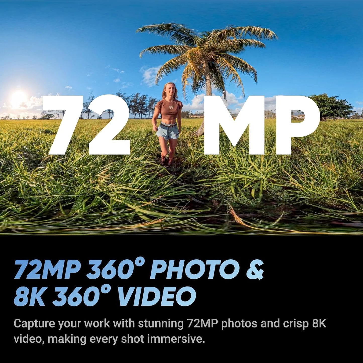 Insta360 X5 Virtual Tour Bundle - Waterproof 8K 360° Action Camera, Leading Low Light, Invisible Selfie Stick Effect, Rugged and Replaceable Lens, 3-Hour Battery, Built-in Wind Guard, Stabilization