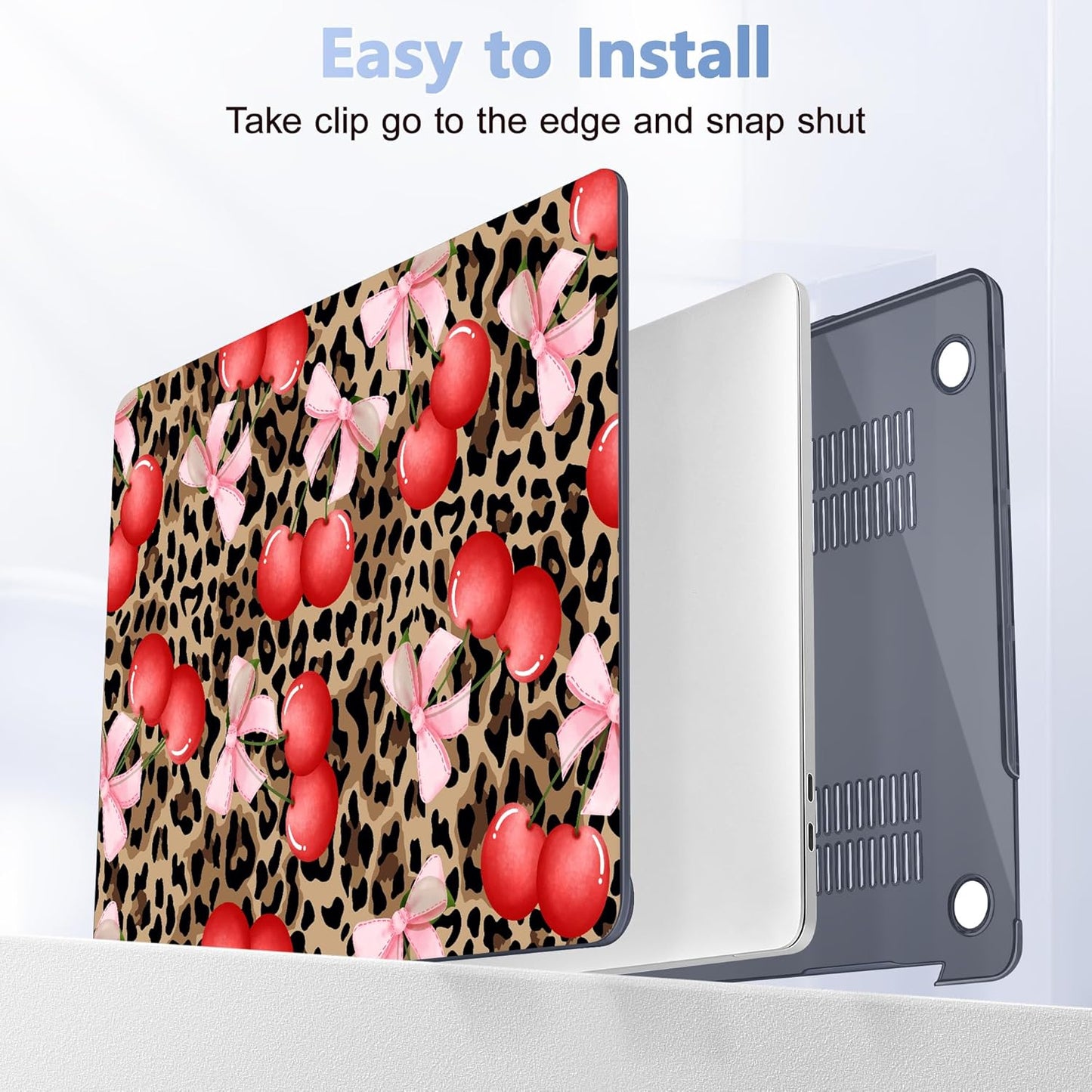 for MacBook Pro 16 inch Case 2019 2020 Release Model A2141, Plastic Hard Shell Cover with Keyboard Cover & Screen Protector for MacBook Pro 16 inch with Touch Bar & Touch ID, Leopard Cherry