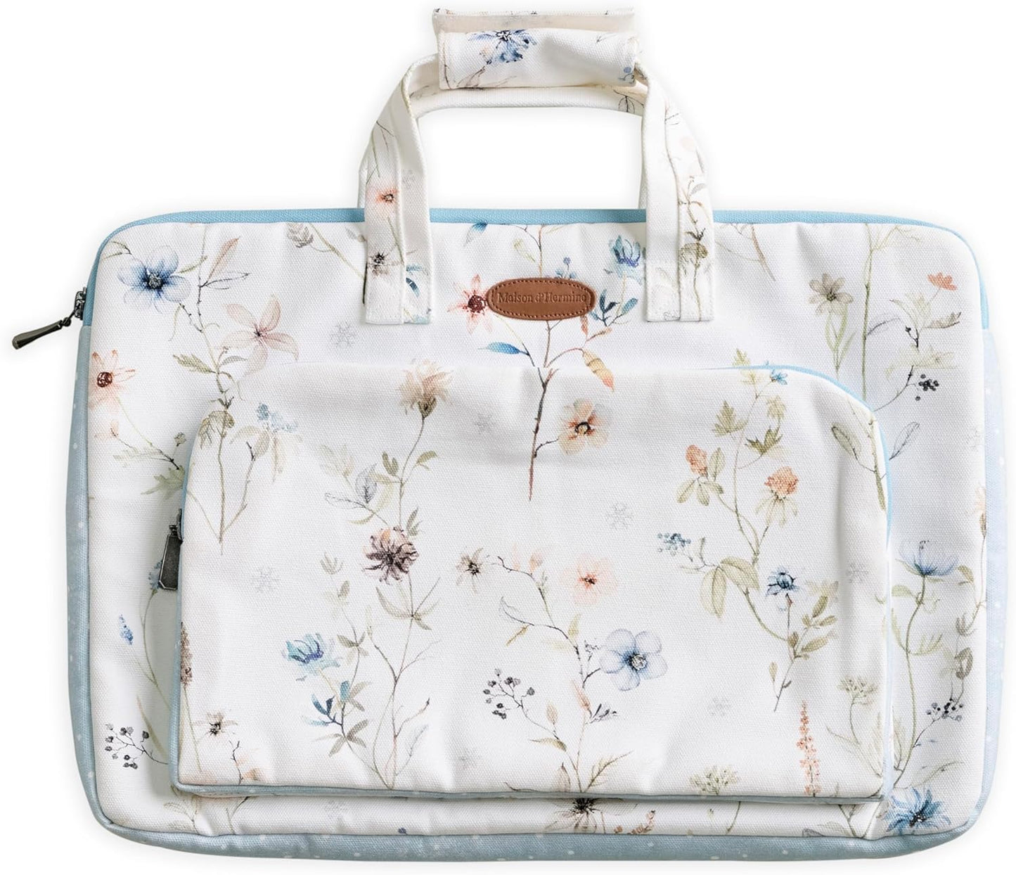 Maison d'Hermine Laptop bag with front pocket Stain and water repellent Cotton canvas