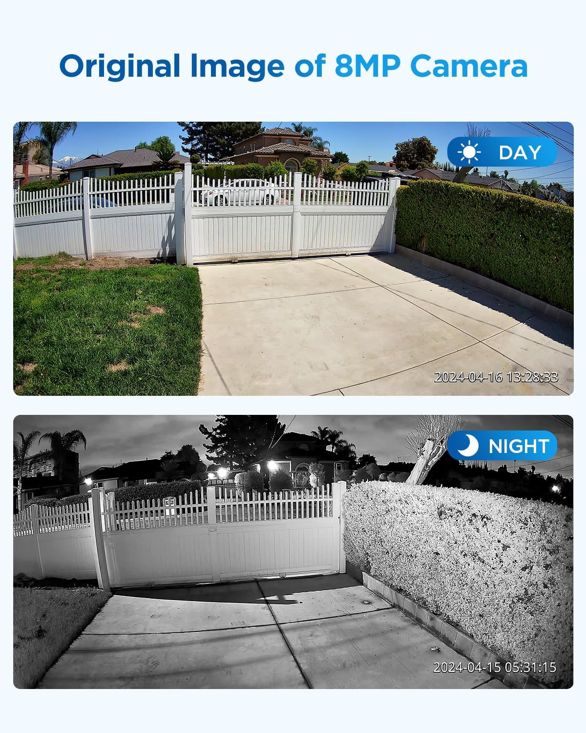 4COVR 4K Surveillance & Security Camera System, 8CH NVR 2TB HDD, AI Human Vehicle Detection, 8X 8MP Commercial IP67 PoE IP Bullet Camera Built-in Mic with Night Vision, 24/7 Recording, LY37EX8M0808