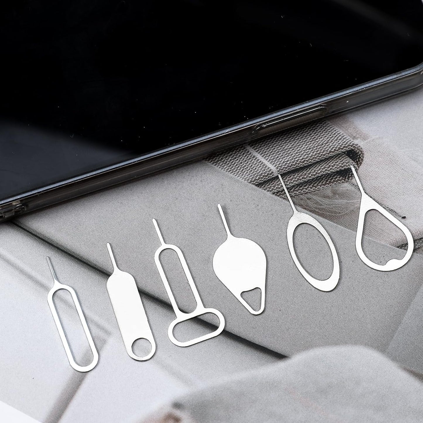 12pcs SIM Card Removal Tool Card Tray Ejector Pins Needle Opener Ejector Needle Pin Remover for Smart Phones for Samsung Galaxy HTC Tablets