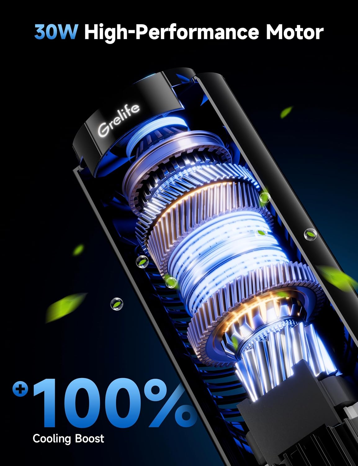 Grelife Tower Fan, Quiet Fans with Remote, for Bedroom, Living Room, Office, Tower Fan with Remote, 3 Speed Settings and Auto-off Timer, Compact Desktop Fan