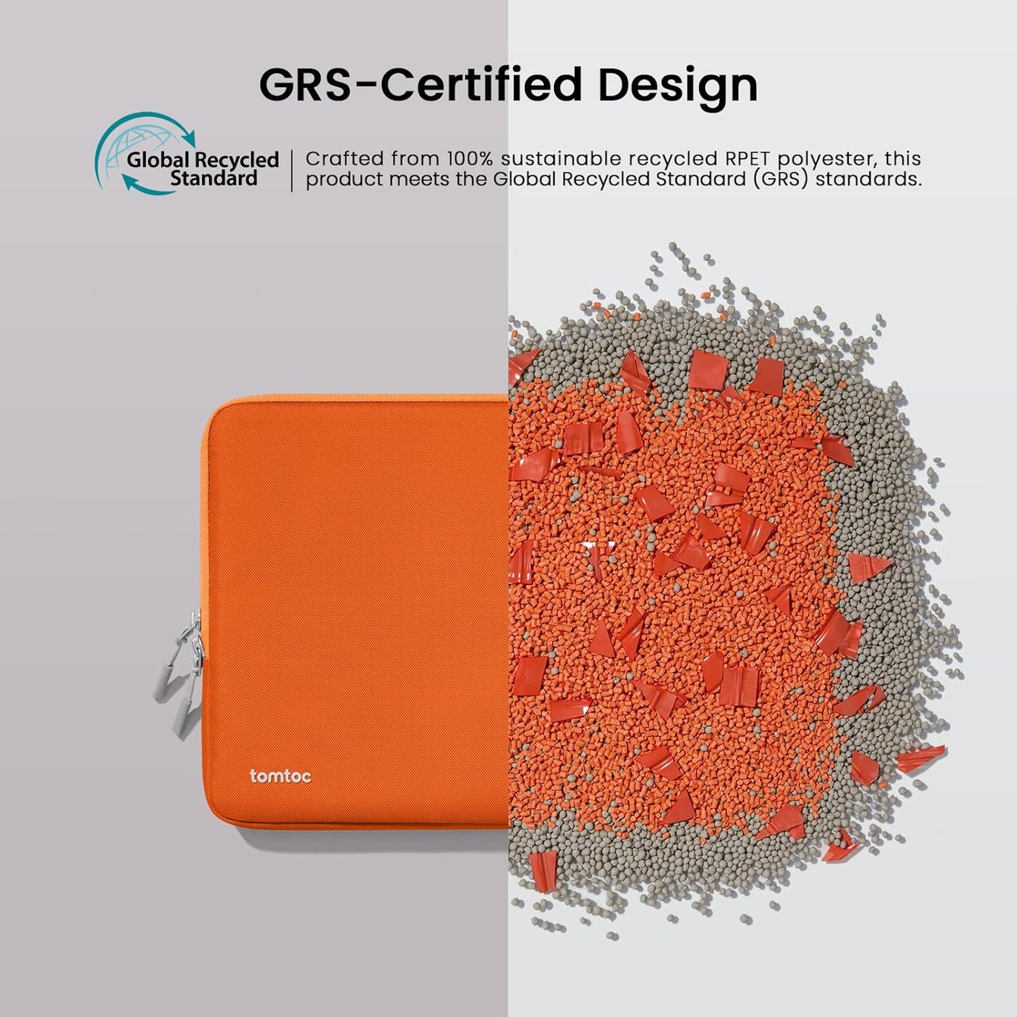 tomtoc 360° Protective Laptop Sleeve for 13-inch New MacBook Air M4/A3240 2025, M3/A3113, M2/A2681 M1/A2337 A2179 A1932, 13-inch MacBook Pro M2/A2686 M1/A2338, Water-Resistant Computer Case Bag