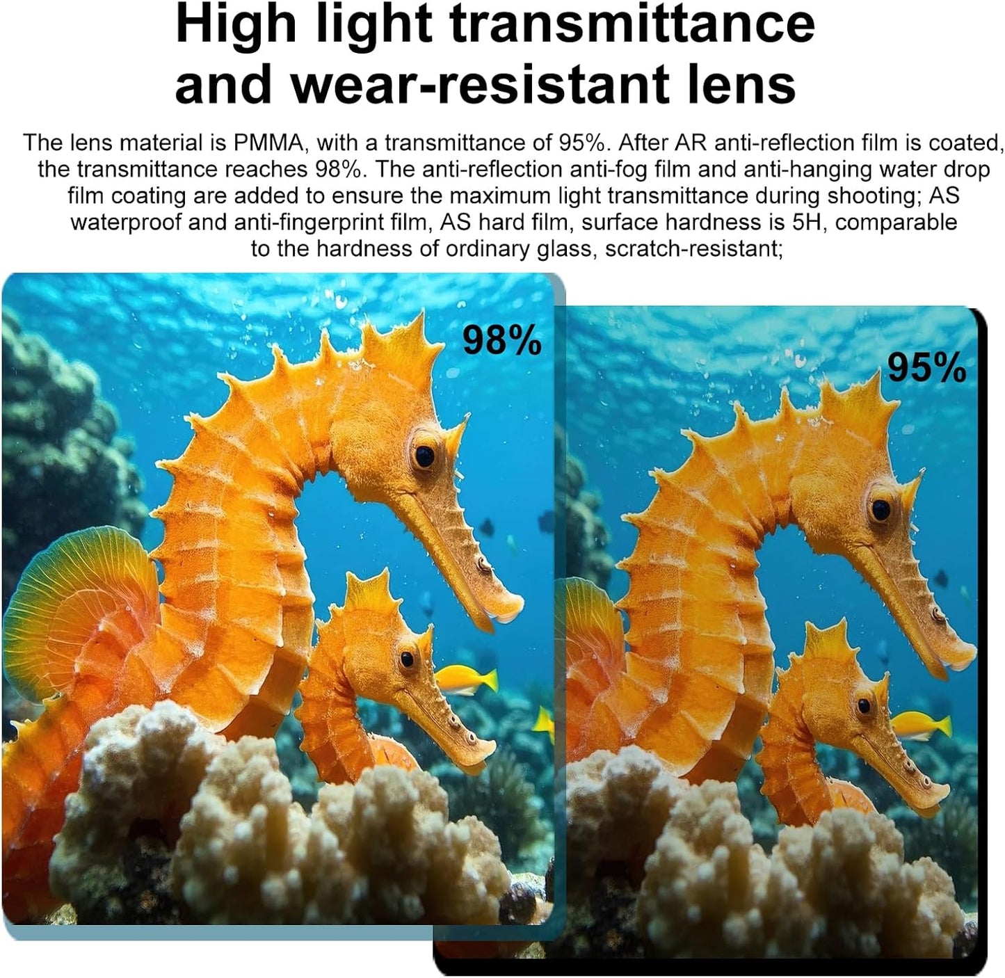 60M/196FT Invisible Diving Case for Insta360 X5 Underwater Waterproof Case Housing Shell for Insta 360 x5 Action Camera Protective Cover Accessories for Diving Surfing Swimming Skiing