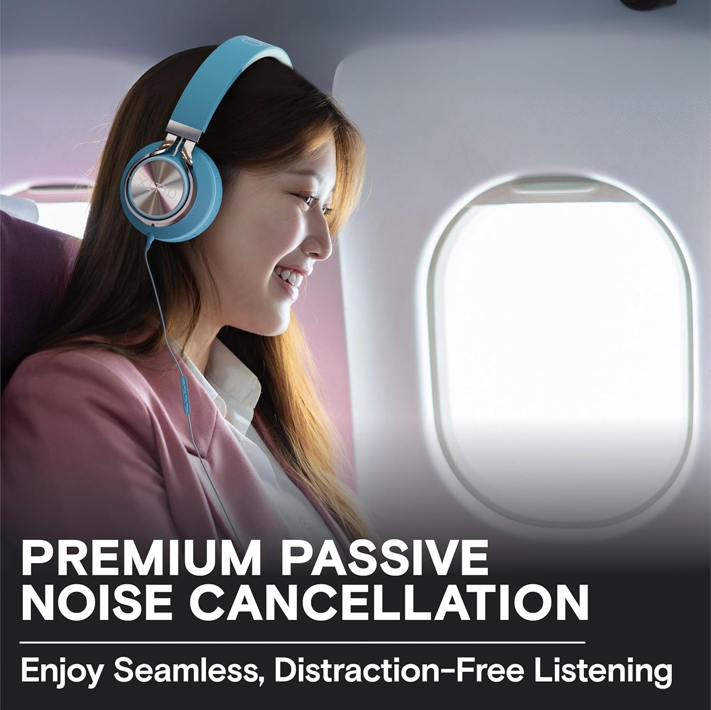 ARTIX CL750 USB C Wired Headphones with Mic & Volume Control Noise Isolating for iPhone 15-16, Samsung Computer Earphones Wired, On-Ear with Wire, Plug in and Play