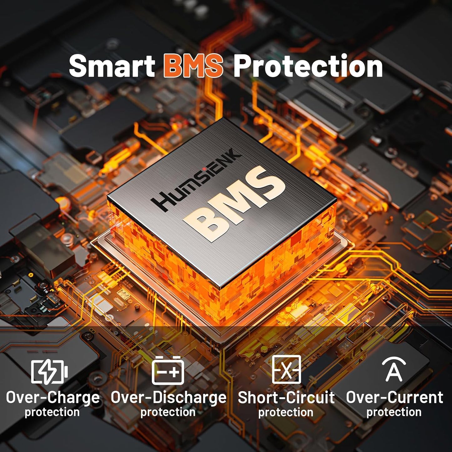 12V 310Ah LiFePO4 Lithium Battery – Max. 3968Wh Solar/RV/Off-Grid Power,15000+ Deep Cycles, 100A BMS,Low-Temp Protection,A+ Grade Cells for Marine, Trolling Motor, Home Energy Storage (1 Pack)