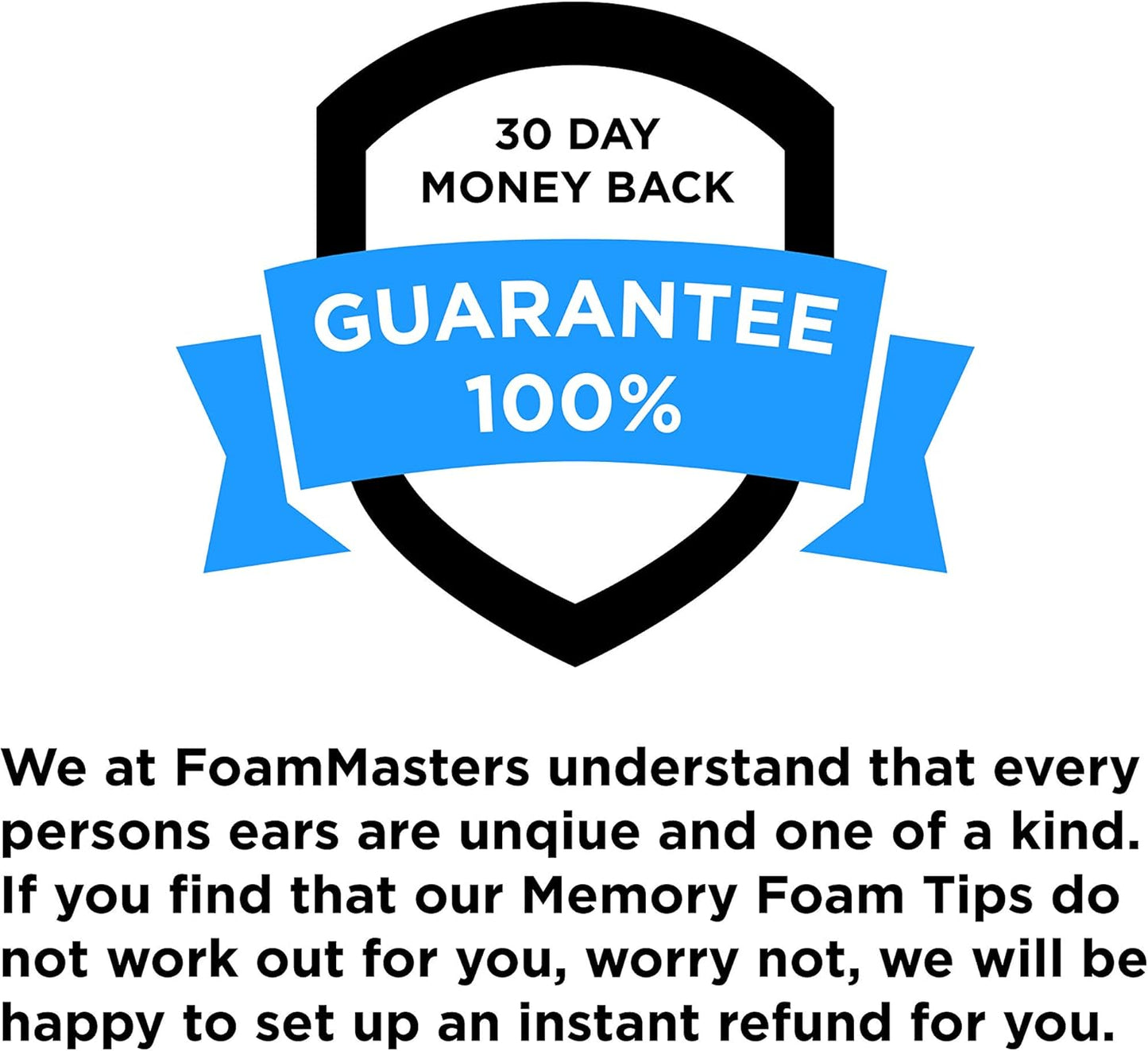 Foam Masters Memory Foam Ear Tips for AirPods Pro 1st & 2nd Gen | Comfortable | Secure | Better Noise Cancellation | Version 3.0 Replacement Buds (Medium - 3 Pairs, White)