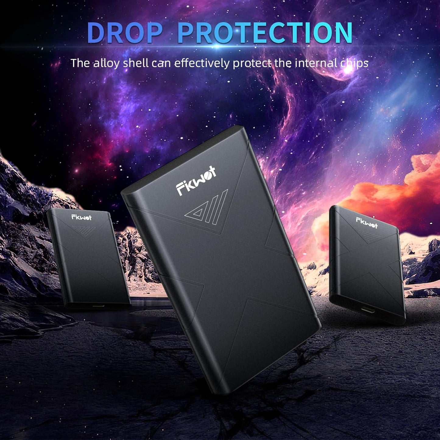 2TB External SSD, Portable SSD, Up to 2000MB/s, USB 3.2 Gen2x2 External Solid State Drives, Compatible with Smart TV, PS5/PS4(Pro), iPhone 15/16, Xbox, Mac & Windows and Other Devices(FP80)