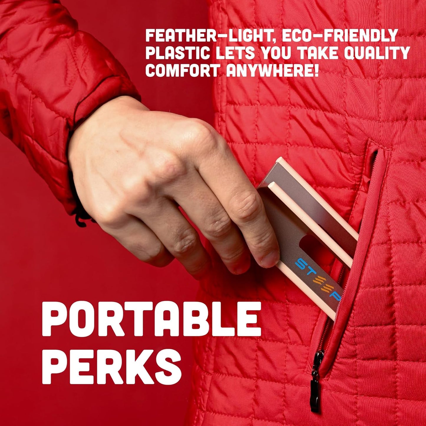 Steepy Adjustable Laptop Stand for Desk - 3 Heights Computer Stand - Laptop Riser for Desk