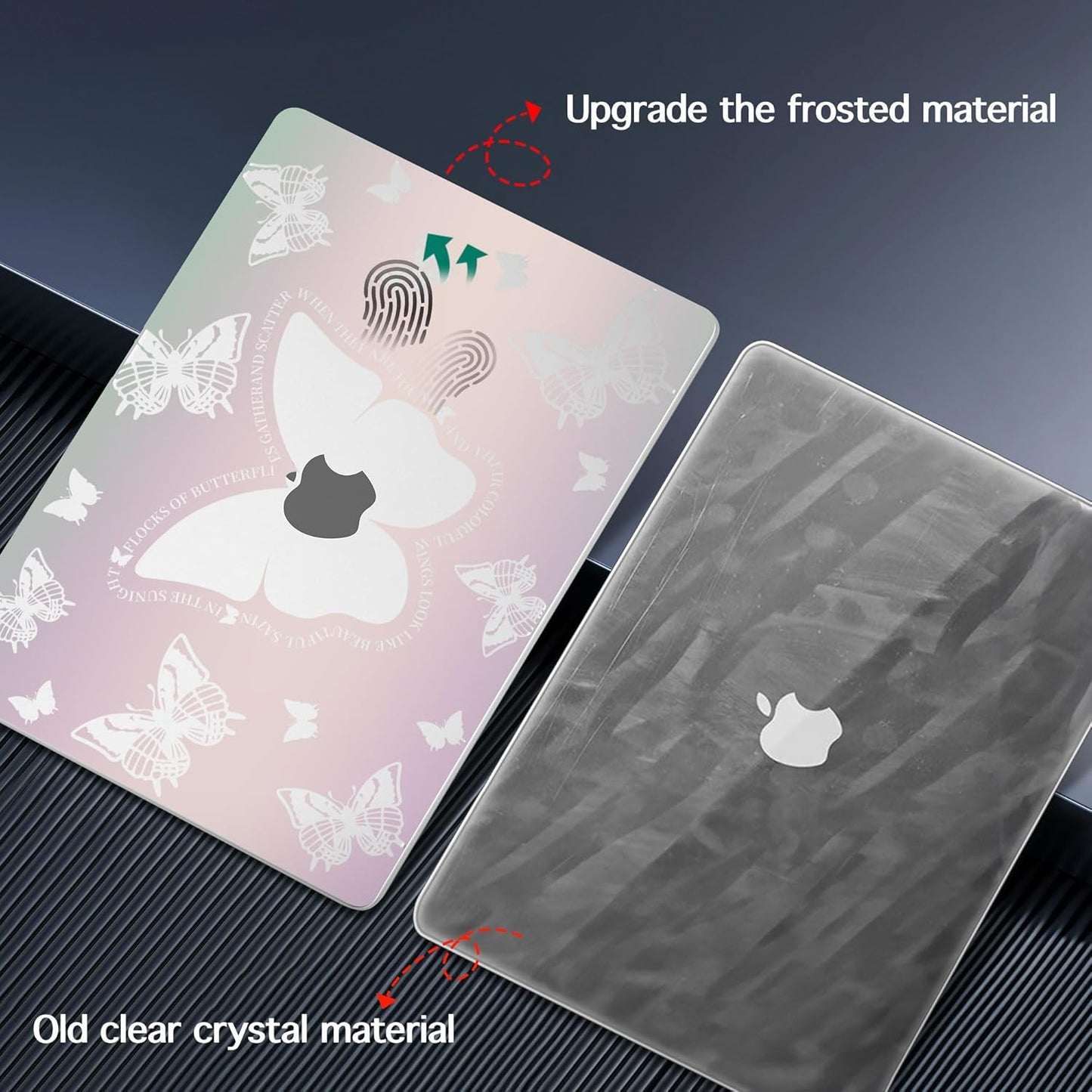 for MacBook Pro 16 inch Case 2021 2022 2023 2024 Release A3186 A3403 M4 A2991 M3 A2780 M2 A2485 M1 Pro/Max, Hard Shell Case with Screen Protector & Keyboard Cover, Butterfly