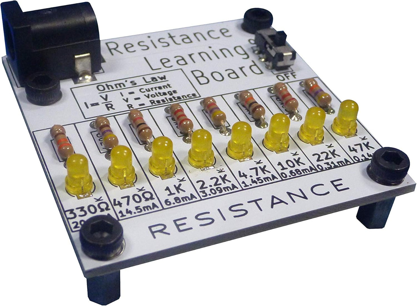 Full Set of 4 Electronics Learning Boards | Practice Soldering & Learn Electronics | Multiplexer, Resistance, Capacitance, and Series vs. Parallel