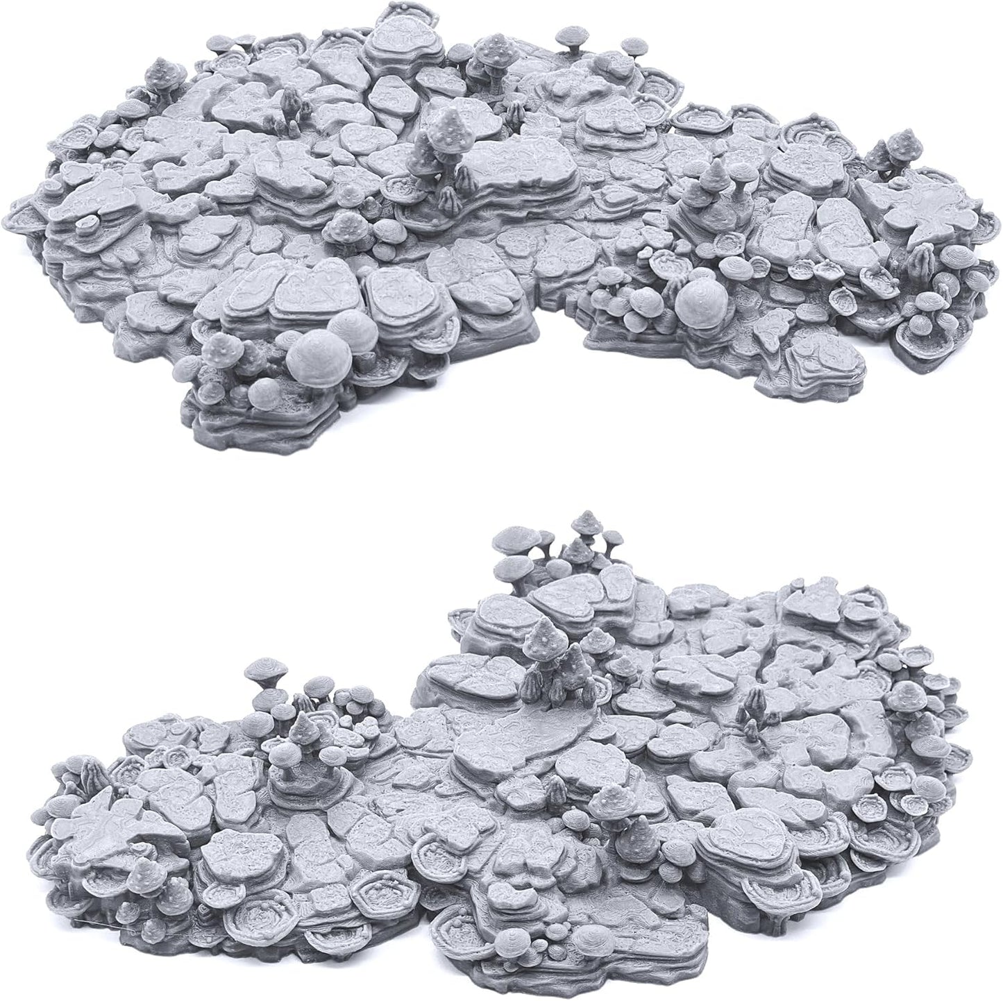 EnderToys Shroom Grotto Floors by Printable Scenery, 3D Printed Tabletop RPG Scenery and Wargame Terrain 28mm Miniatures