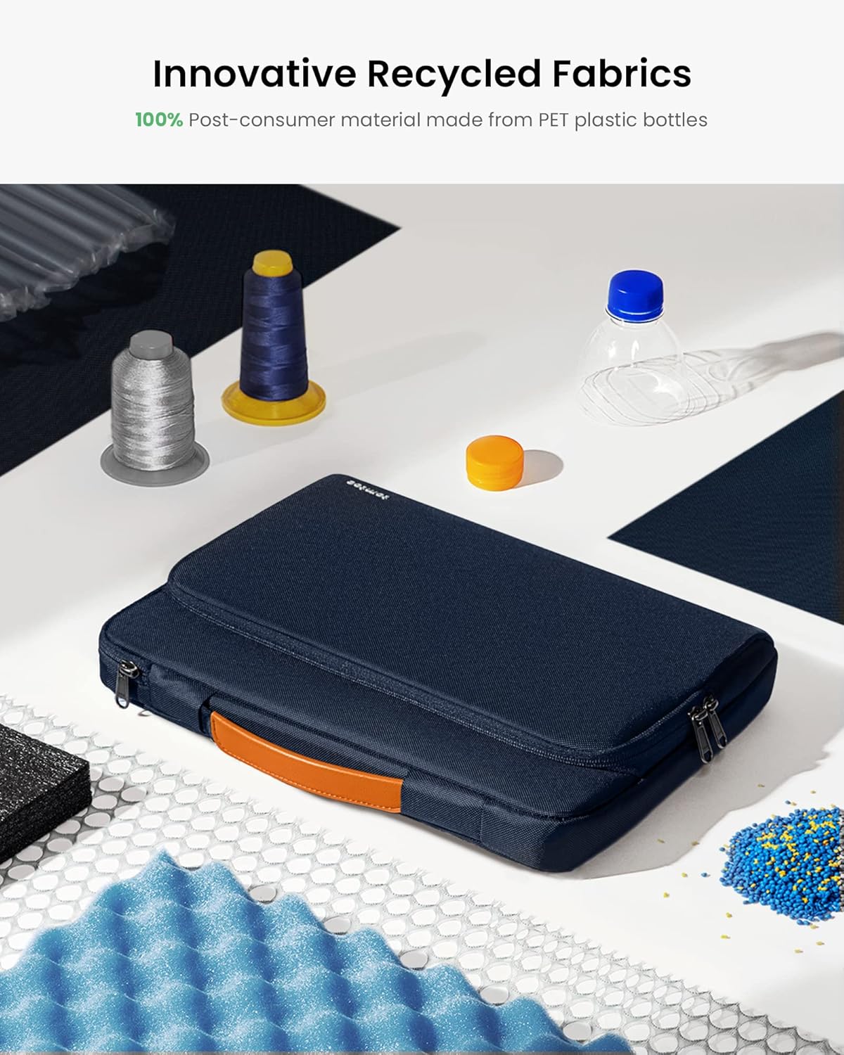 tomtoc 360 Protective Laptop Carrying Case for 2025 13-inch MacBook Air M4/A3240 M3/A3113 M2/A2681 M1/A2337, MacBook Pro M2/A2686 M1/A2337, iPad Pro M4 & iPad Air M3, Water-Resistant Laptop Bag