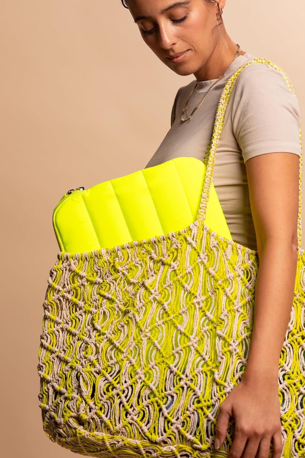 ANECDOTE Laptop Case 13-14 Inch – A Perfect Laptop Sleeve That is Compatible with MacBook Air/Pro and iPad Pro 12.9 – Fits in Your Bag, Padded and Protective with an Aesthetic Design (Neon Yellow)