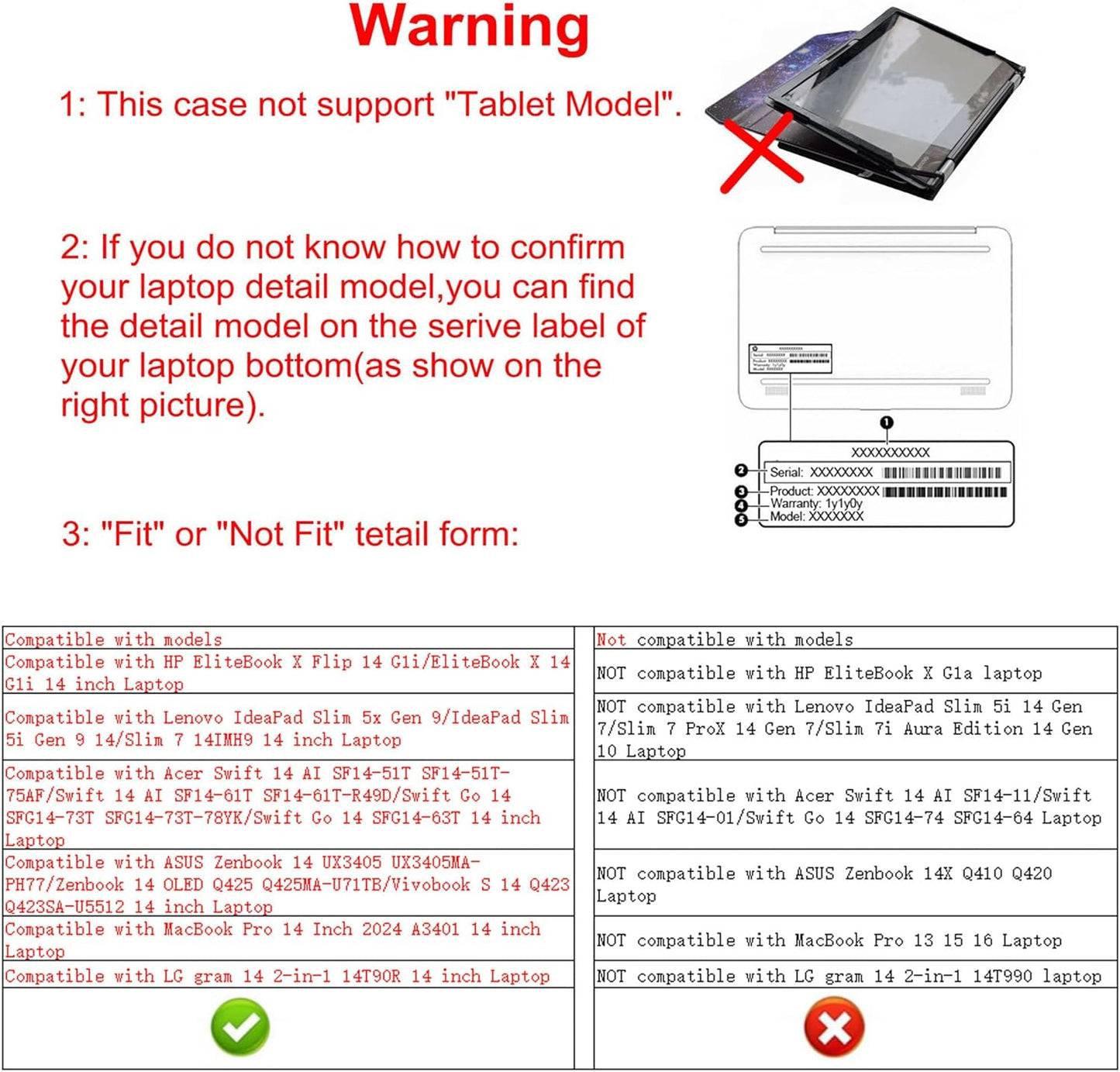 Alapmk Protective Case for ASUS Zenbook 14 UX3405 UX3405MA-PH77,Case for Acer Swift 14 AI SF14-51T,Case for MacBook Pro 14 Inch 2024 A3401,Case for HP EliteBook X Flip 14 G1i/EliteBook X 14 G1i,Galaxy