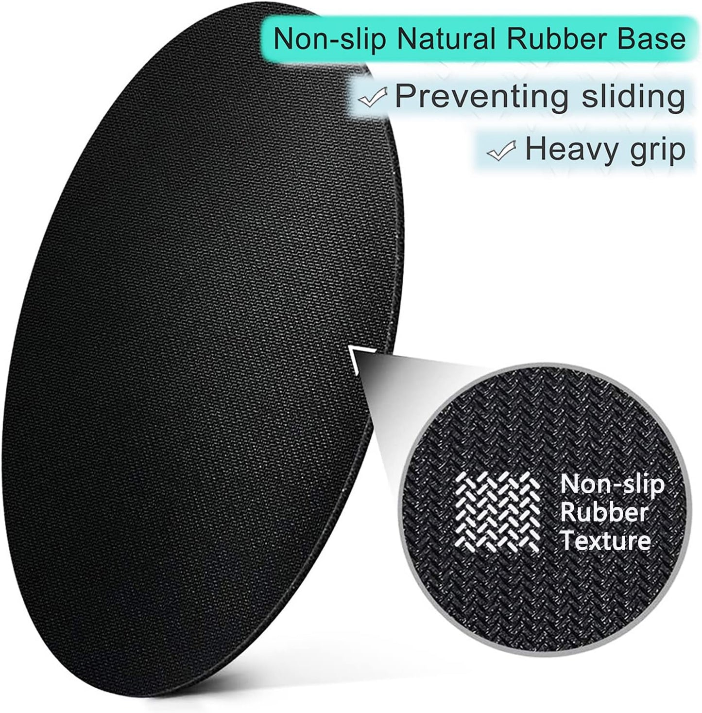 ITNRSIIET Round Mouse Pad with Stitched Edge Premium-Textured Waterproof Non-Slip Rubber Base Desktop Protection Mat Diameter 8.7 inches, Wildflowers