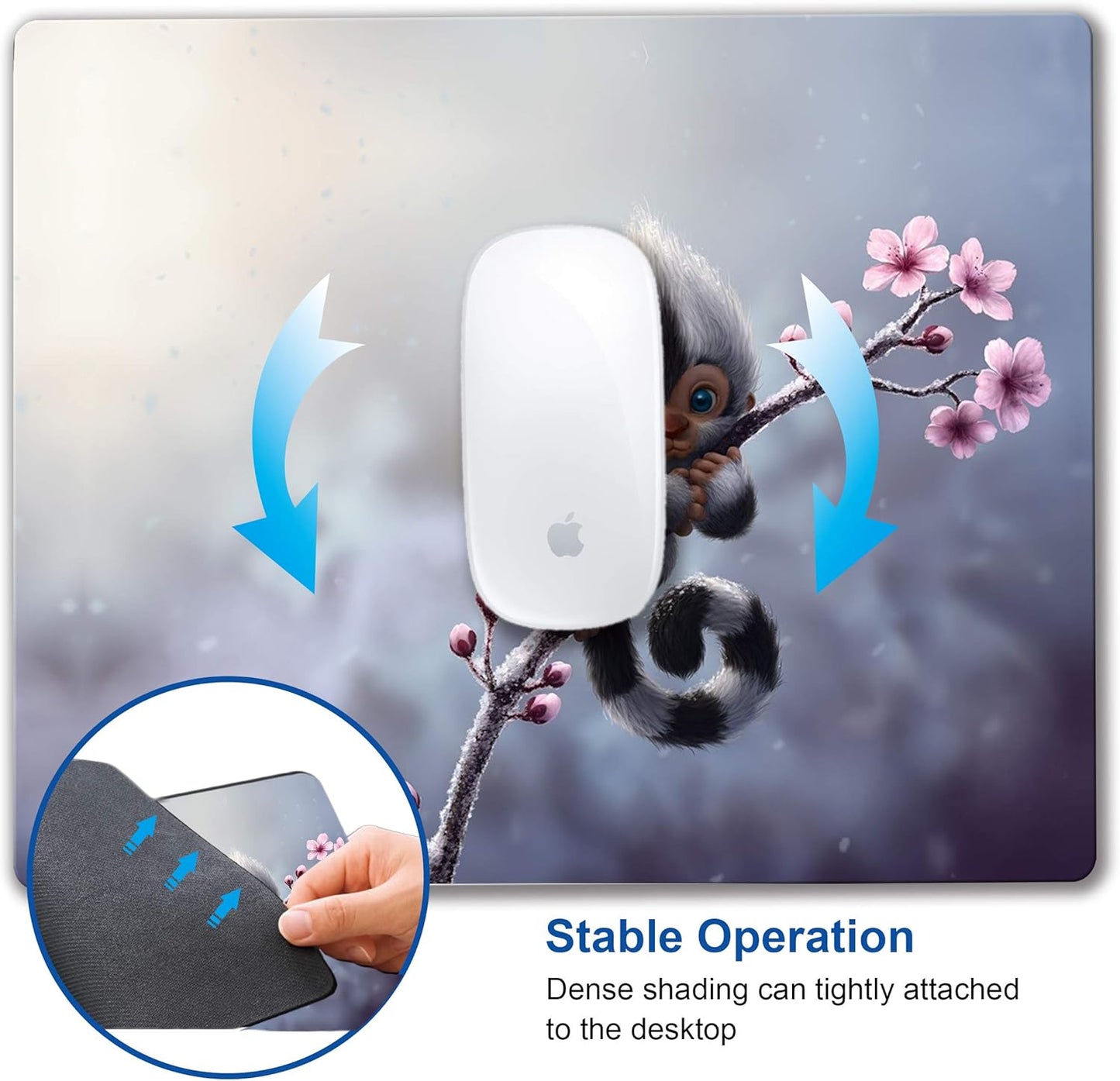 Cute Animal Monkey Mouse pad Computer Mouse Pads with Design Personalized Mousepad for Laptop Computer Office Decoration Accessories Gift