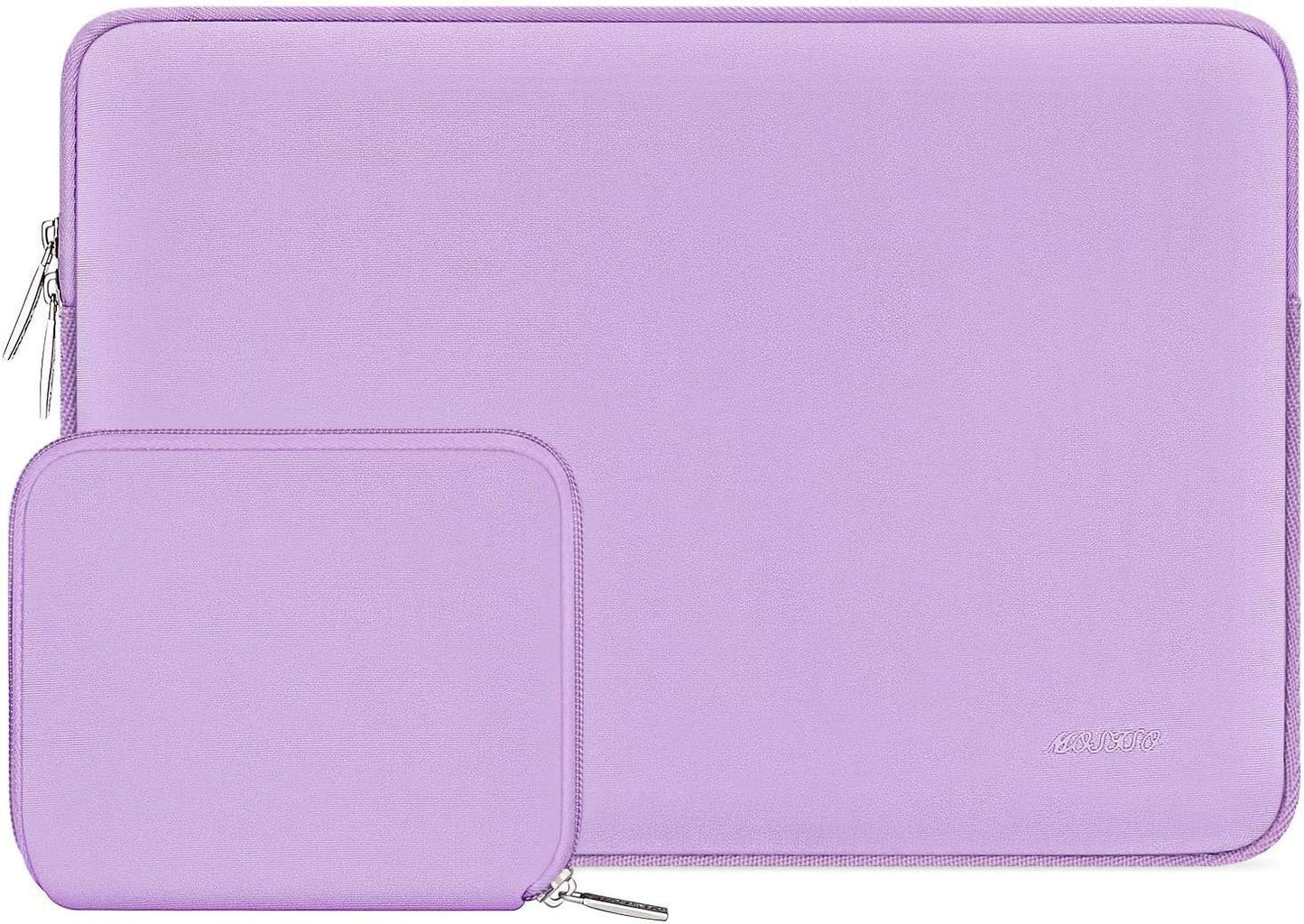 MOSISO Laptop Case 16 inch, 15-15.6 inch Laptop Sleeve Bag Compatible with MacBook Pro 16 inch, HP, Acer, Dell, Lenovo, ASUS Notebook, Neoprene Computer Sleeve Bag with Small Case, Purple