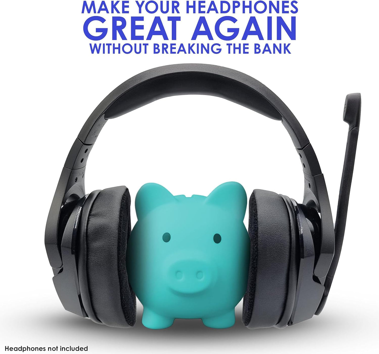 AHG Upgrade Replacement Hybrid Cloud Stinger Ear Pads Cushions and Headband Cover. Compatible with Kingston HyperX Cloud Stinger Headset. Premium Protein Leather and Velour | Thick AHG FlexiSoft Foam