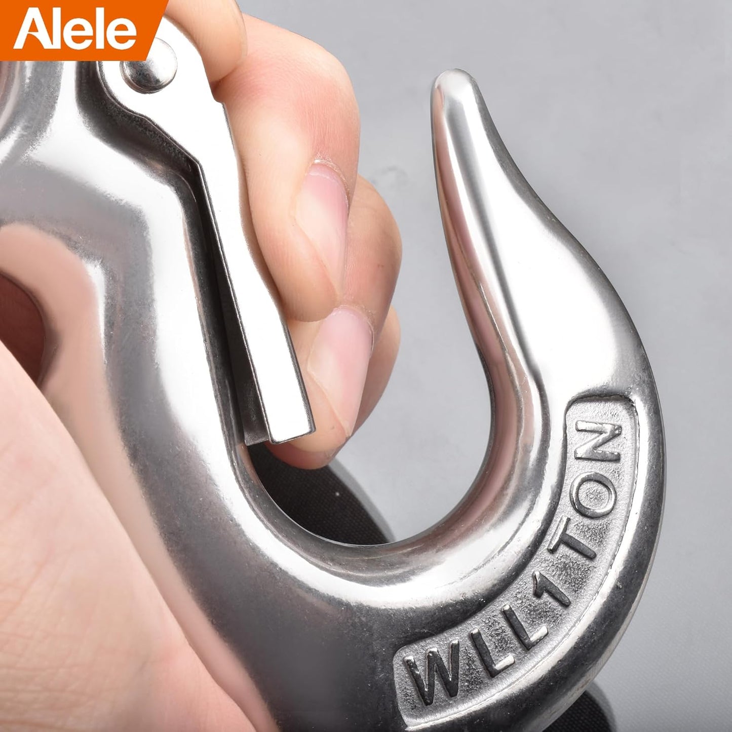 Alele Grab Hooks,1T Crane Scale,Slip Hooks,Stainless Steel Lifting Hook Rigging Accessory (Grab Hooks 1000kg)