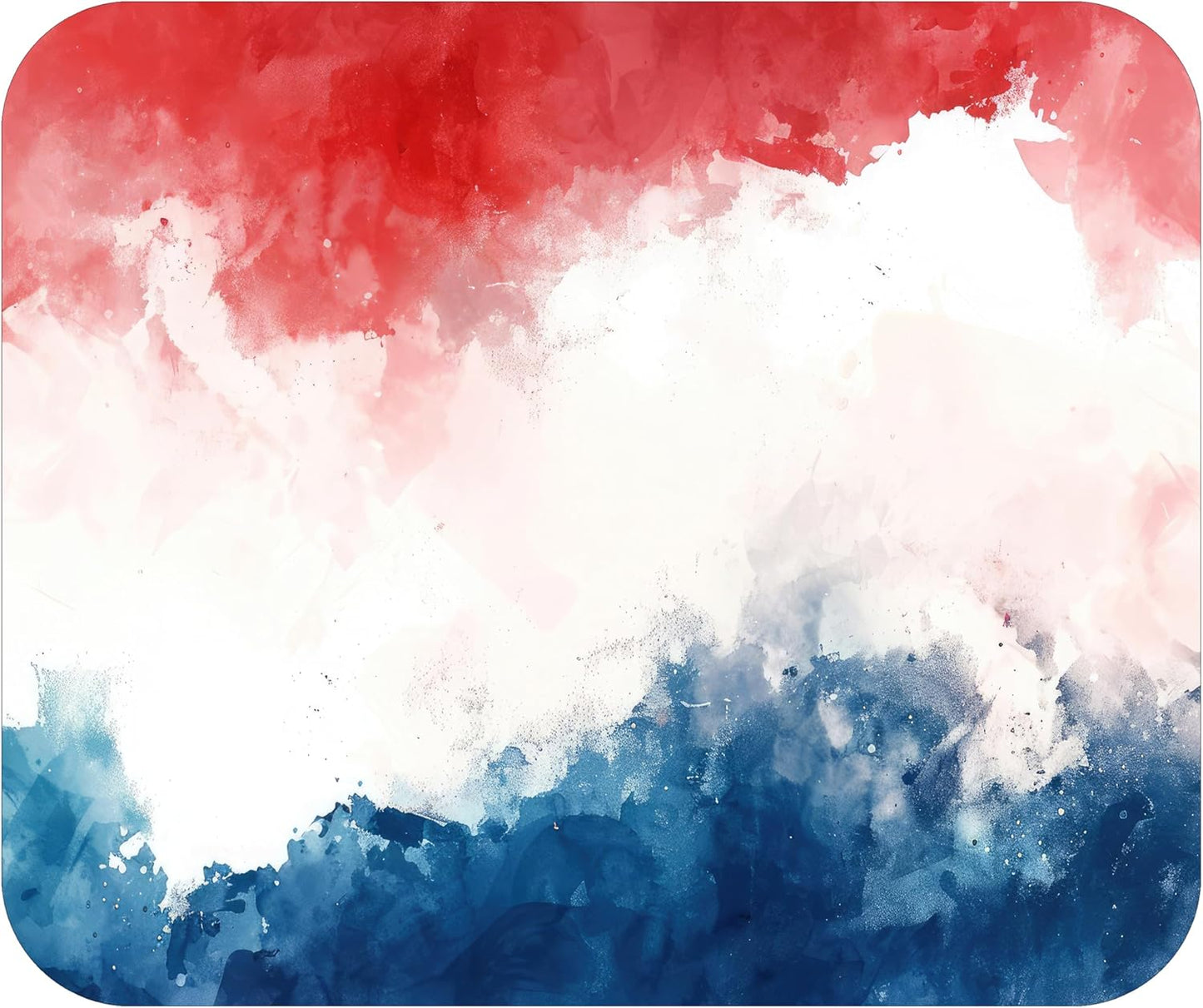 Decorative Colorful Mouse Pad Mat Mousepad for Desk Computer Laptop PC Gaming Home or Office Gift (Red White Blue MP53)