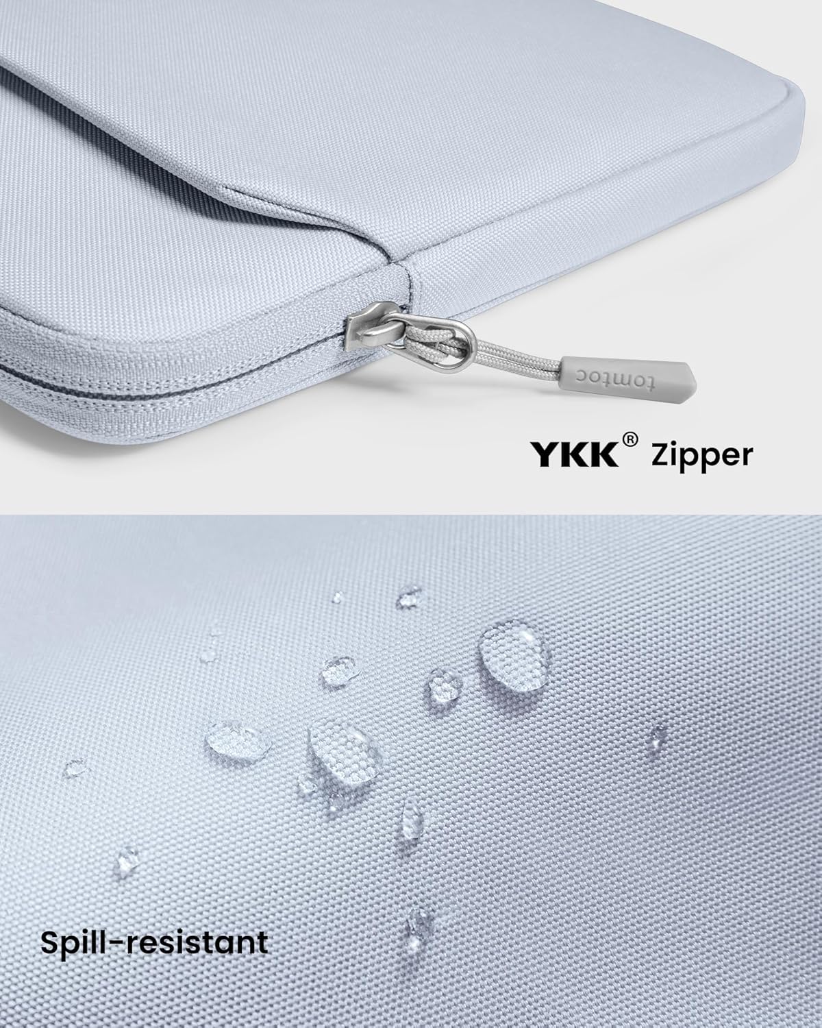 tomtoc Slim Laptop Sleeve for 14-inch MacBook Pro M4/M3/M2/M1 Pro/Max 2024-2021, Water-Resistant Protective Case for 13.8 Inch Surface Laptop AI PC, Accessory Bag