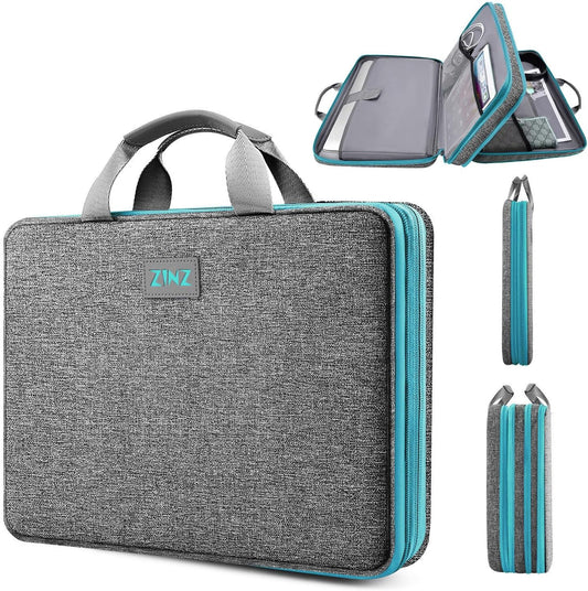 ZINZ Laptop Case Computer Sleeve Briefcase with Multi-pockets for 11.6 12.9 13 13.3 14 15 15.6 16 inch Notebooks