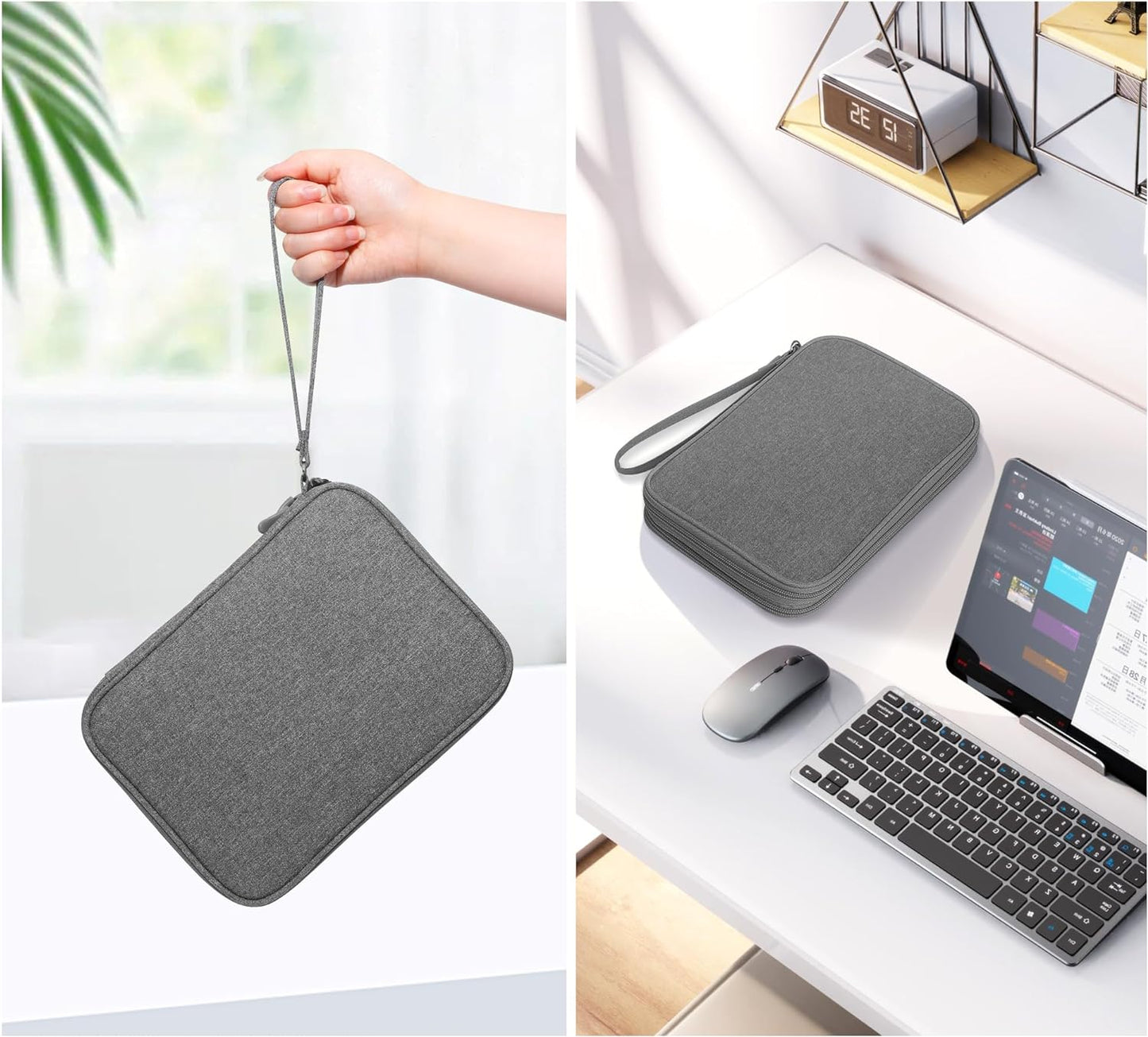 CILLA Electronics Organizer Travel, Travel Cord Organizer Case, Compact Electronics Accessories Bag for Cable, Cord, Charger, Phone