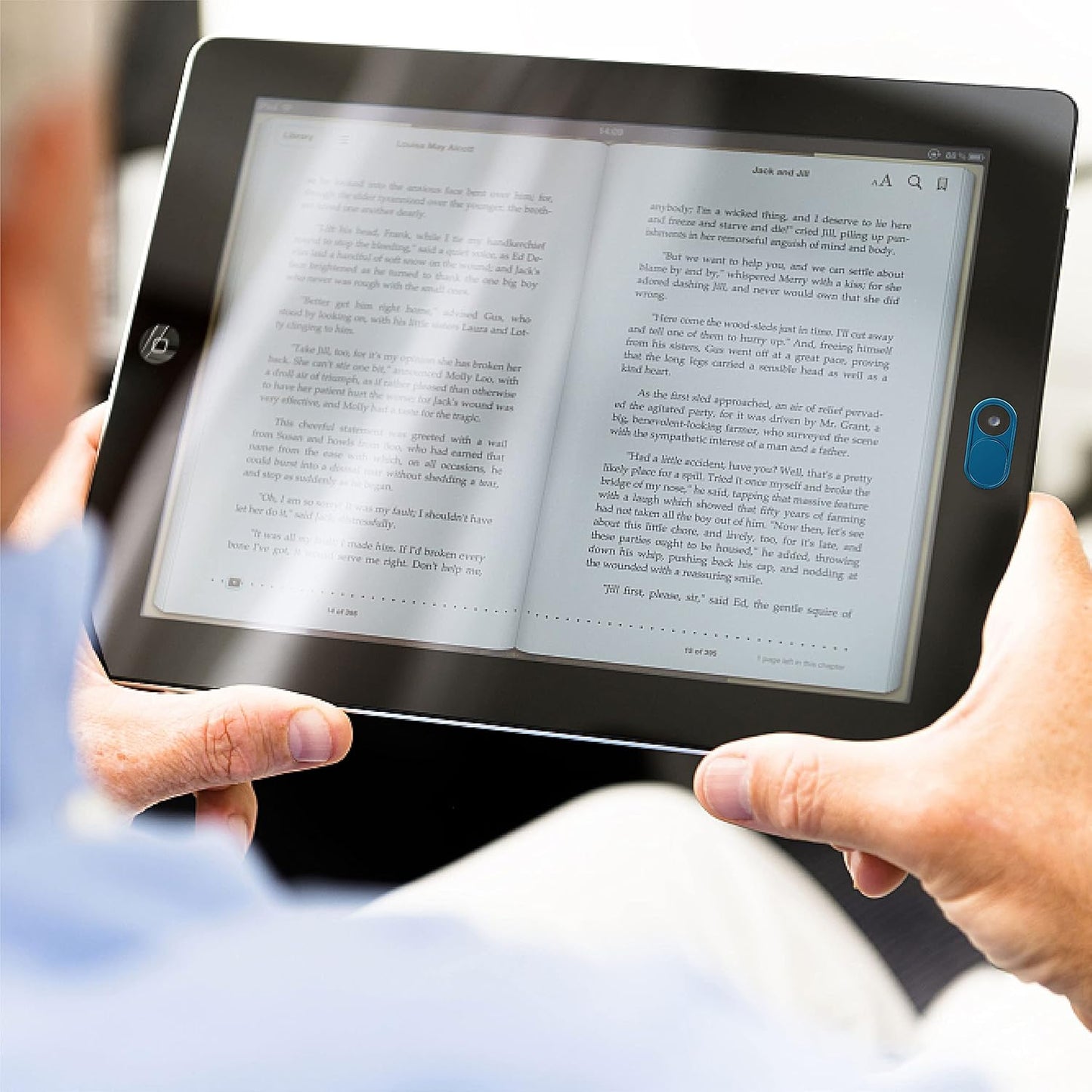 imluckies Metal Webcam Cover Slide, 0.023in Camera Cover for Laptop Computer, MacBook Pro/Air iMac iPad Tablet iPhone 8/7/6 Plus, Echo Show/Spot Web Camera Blocker Protect Your Privacy [2 Pack Blue]