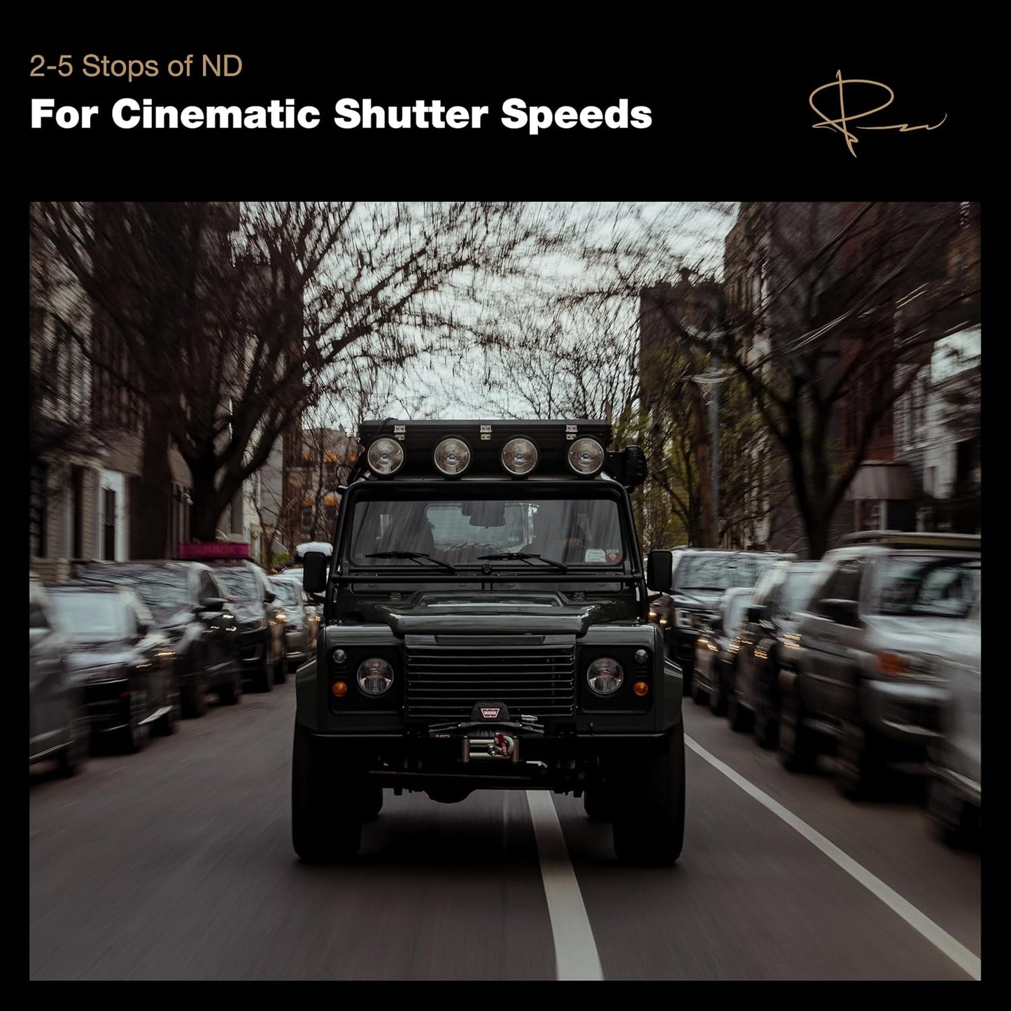 PolarPro 82mm Peter McKinnon Mist VND Camera Filter - 2-5 Stop Variable Neutral Density Lens Filter for DSLR/Mirrorless Pro Video – for Cinematic Shutter Speed Control + Diffusion