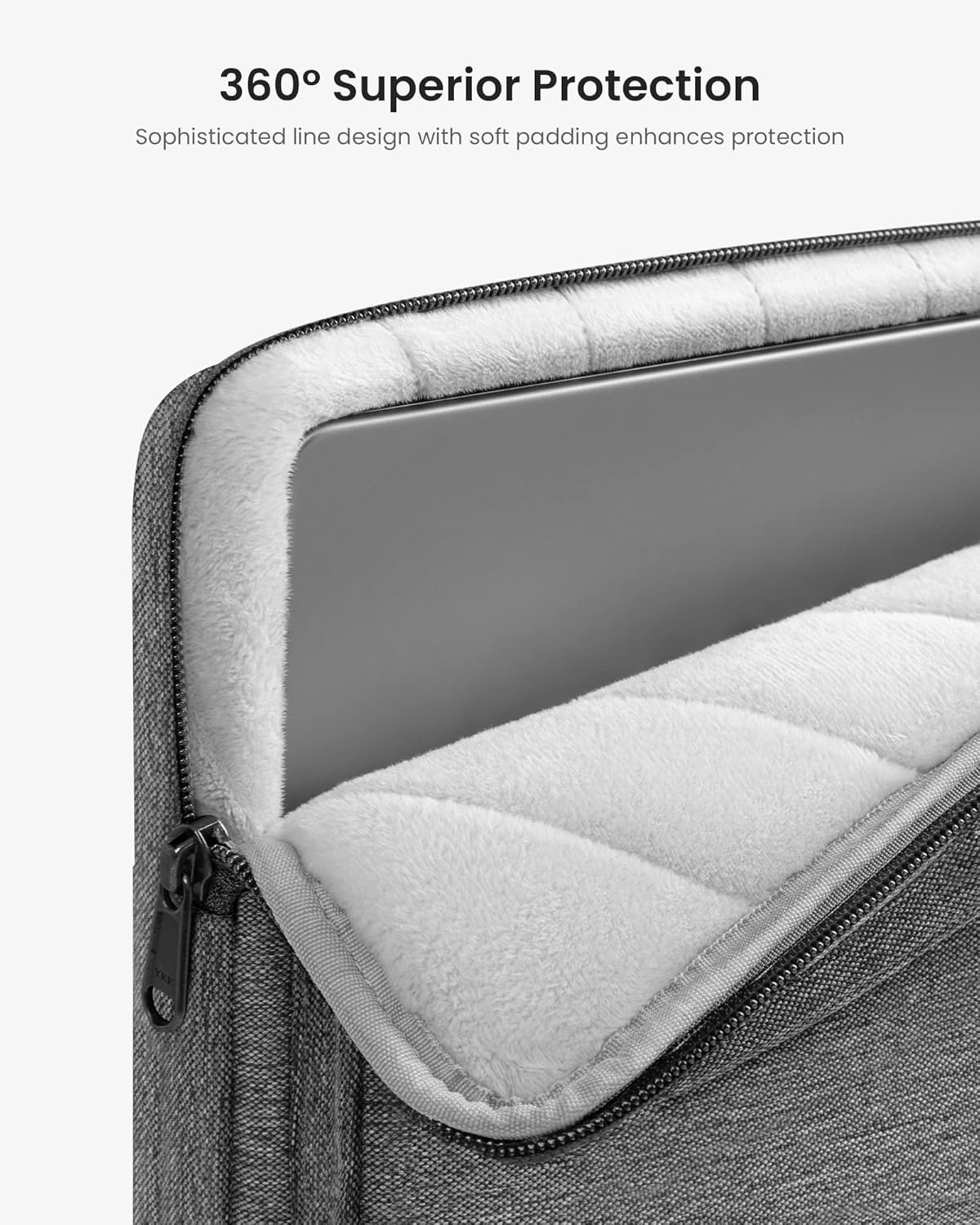 tomtoc Laptop Shoulder Bag for 14 Inch MacBook Pro M4/M3/M2/M1 Pro/Max 2024-2021, 13.5-14.4 Surface Laptop 6/5/Studio 2, Surface Book 3, 360 Protective Case Fit Asus VivoBook