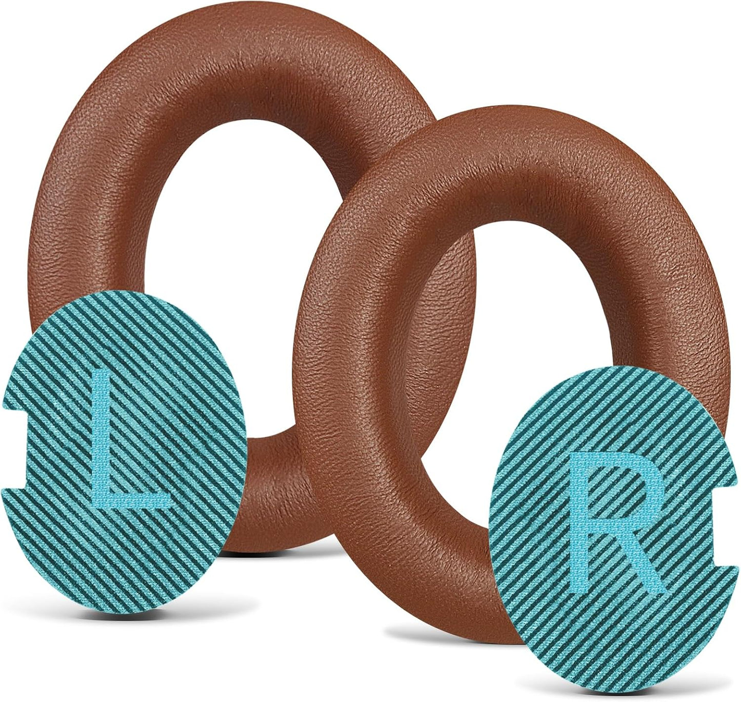 Headphones Replacement Ear Pads, Sheepskin Ear Cushions for Bose AE2/QuietComfort 15/QC25 Improved Durability, Ear Pads Cushions with High-Density Foam, Thickness and Sound Isolation - Brown