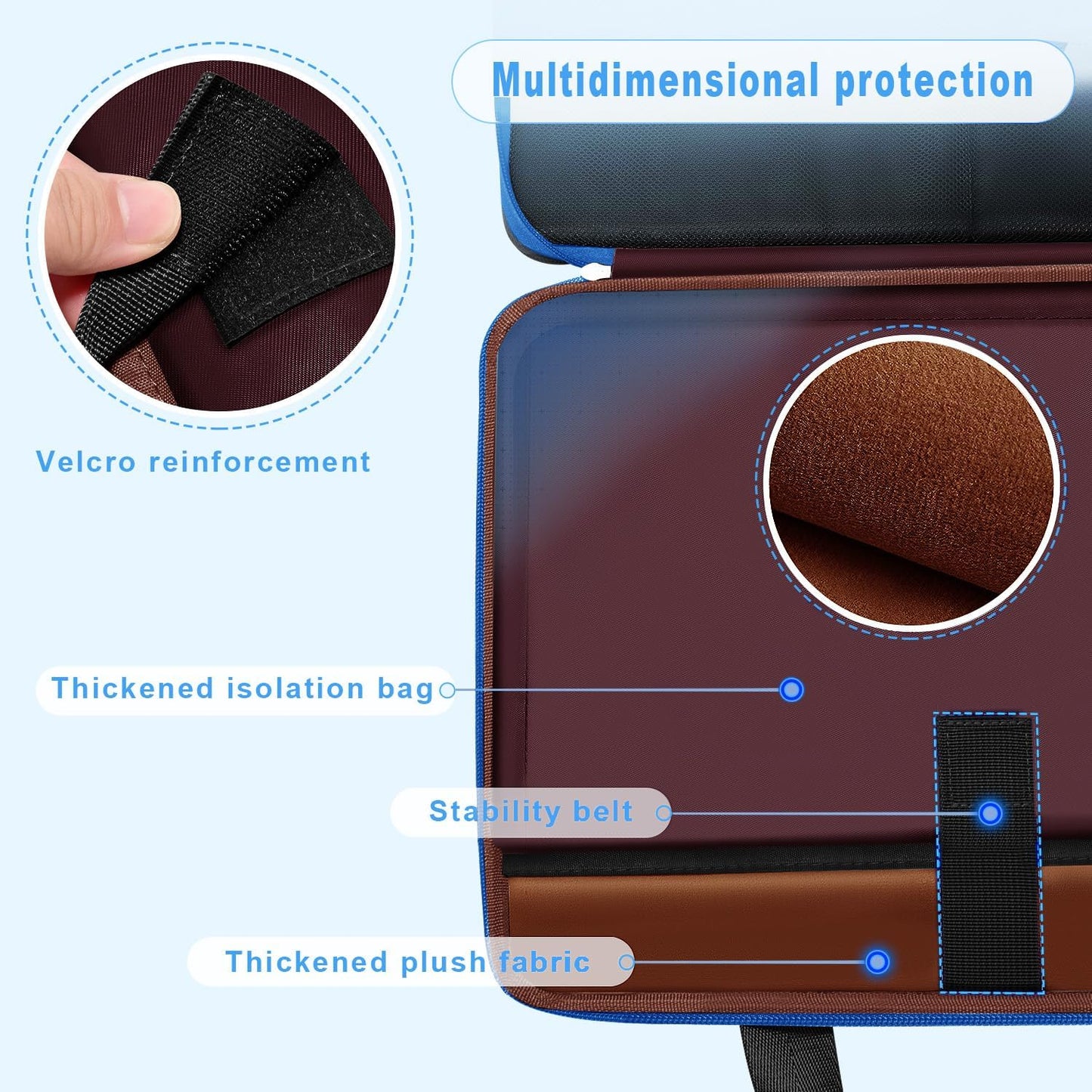 ZINZ Laptop Case Computer Sleeve Briefcase with Multi-pockets for 11.6 12.9 13 13.3 14 15 15.6 16 inch Notebooks