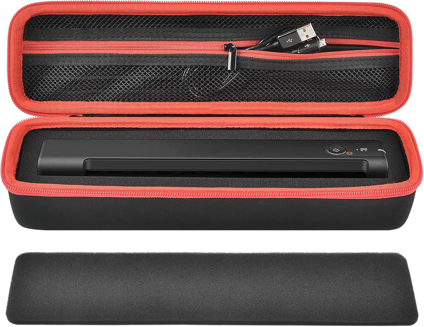 Case Compatible with Epson Workforce ES-50/ ES-60W/ ES-55R/ ES-65WR/ DS-30/ DS-70/ DS-80W Portable Sheet-Fed Document Scanner, Storage for Epson Scanner for PC and Mac- Black (Box Only)