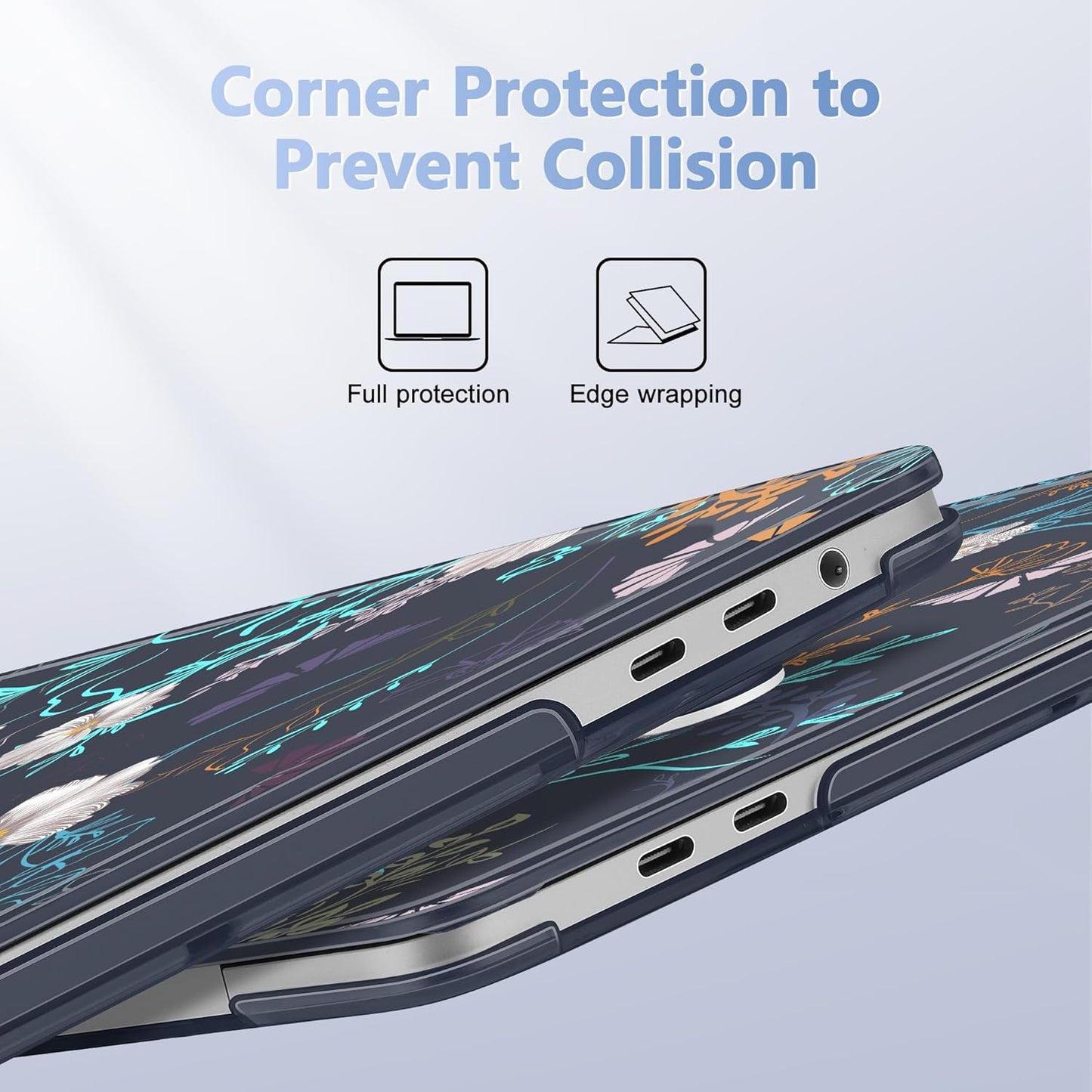 for MacBook Pro 16 inch Case 2019 2020 Release Model A2141, Plastic Hard Shell Cover with Keyboard Cover & Screen Protector for MacBook Pro 16 inch with Touch Bar & Touch ID, Rustic Flowers